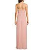 STRAPLESS PLEATED MAXI DRESS PINK FORMAL