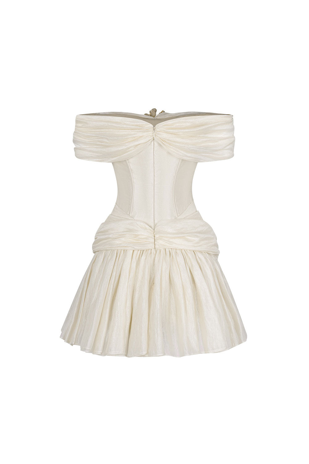 EMERALD FIT & FLARE CORSET MINI DRESS FOR PARTIES