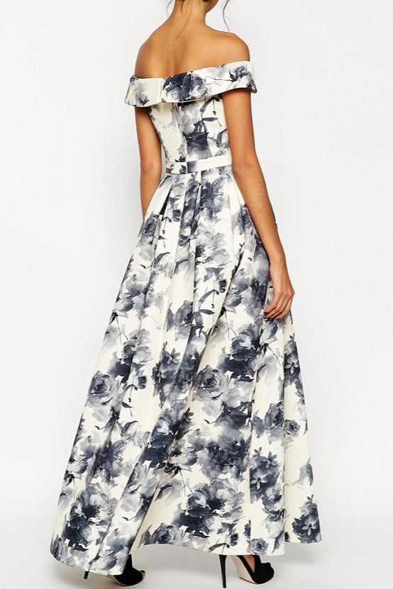 FLORAL MIDI DRESS FOR WEDDING GUEST