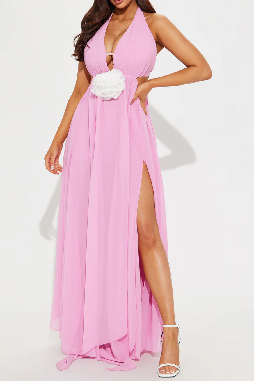 01-10-25_S6_42_LD53137G_Pink_RA_IM_13-44-51_4884_PXF V-NECK CUTOUT HALTER CHIFFON MAXI DRESS FOR PARTY