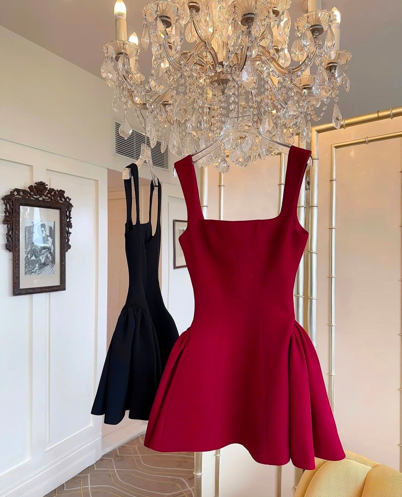 ANGELIE MINI DRESS FOR PARTY, A-LINE SILHOUETTE