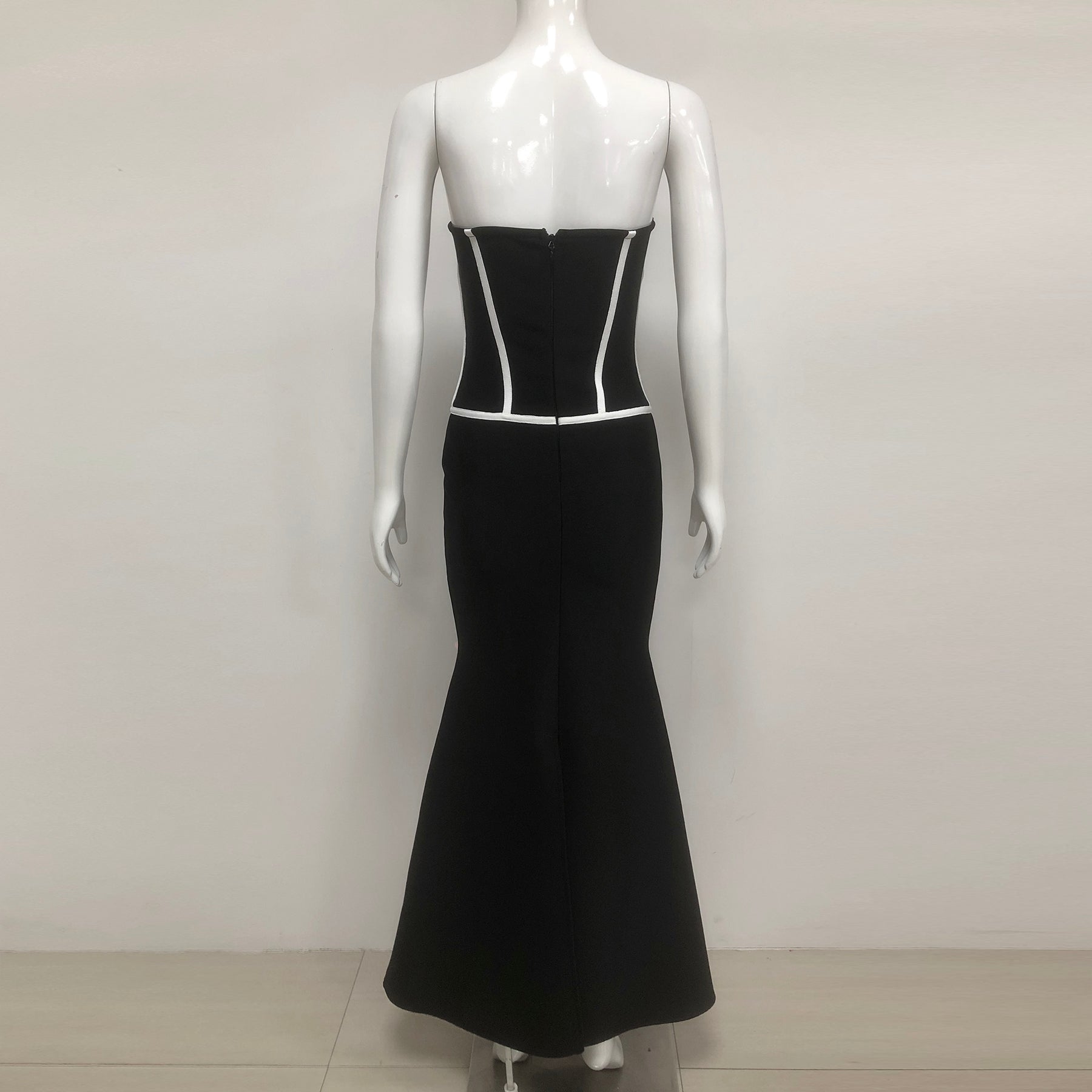 FLORAL STRAPLESS MAXI DRESS, BLACK, WEDDING GUEST