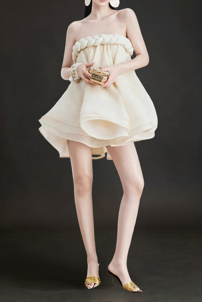 0393154819-485B3FEB7B1D4 HEMP ROPE TUBE TOP TUTU SKIRT BEIGE BOHO
