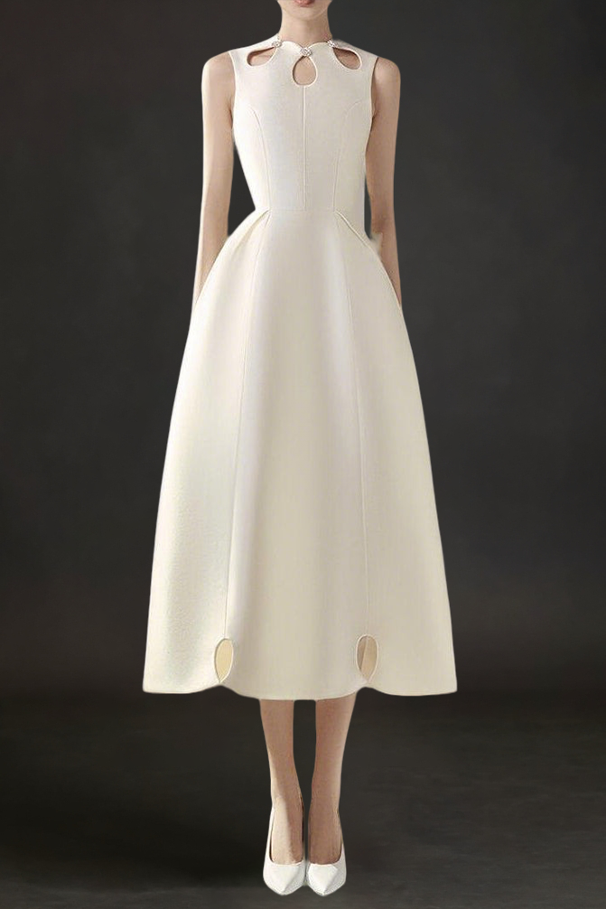 0393315481C9-4142-83E9-5B3FFEB7B1D4 PALOMA A-LINE SLEEVELESS TAFFETA MIDI DRESS