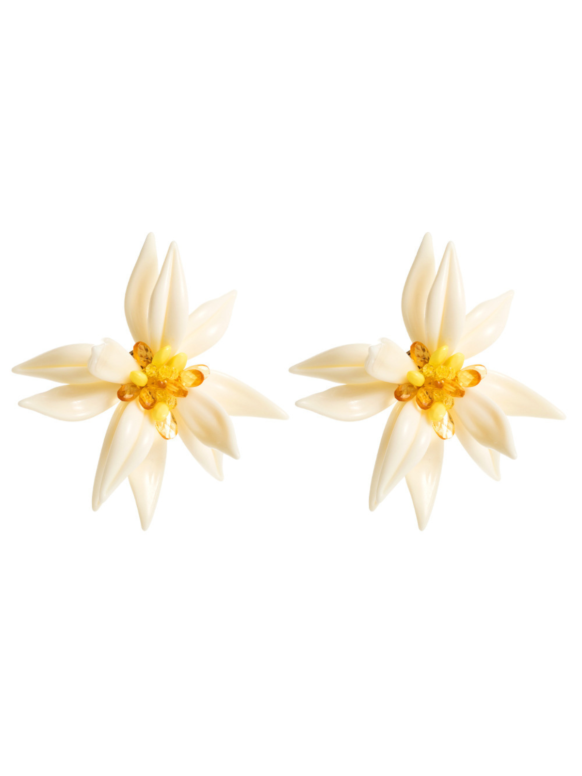 BEXIRON RHINESTONE FLOWER EARRINGS