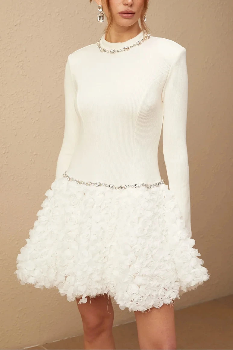 CLARA EMBELLISHED MINI DRESS FOR COCKTAIL PARTY