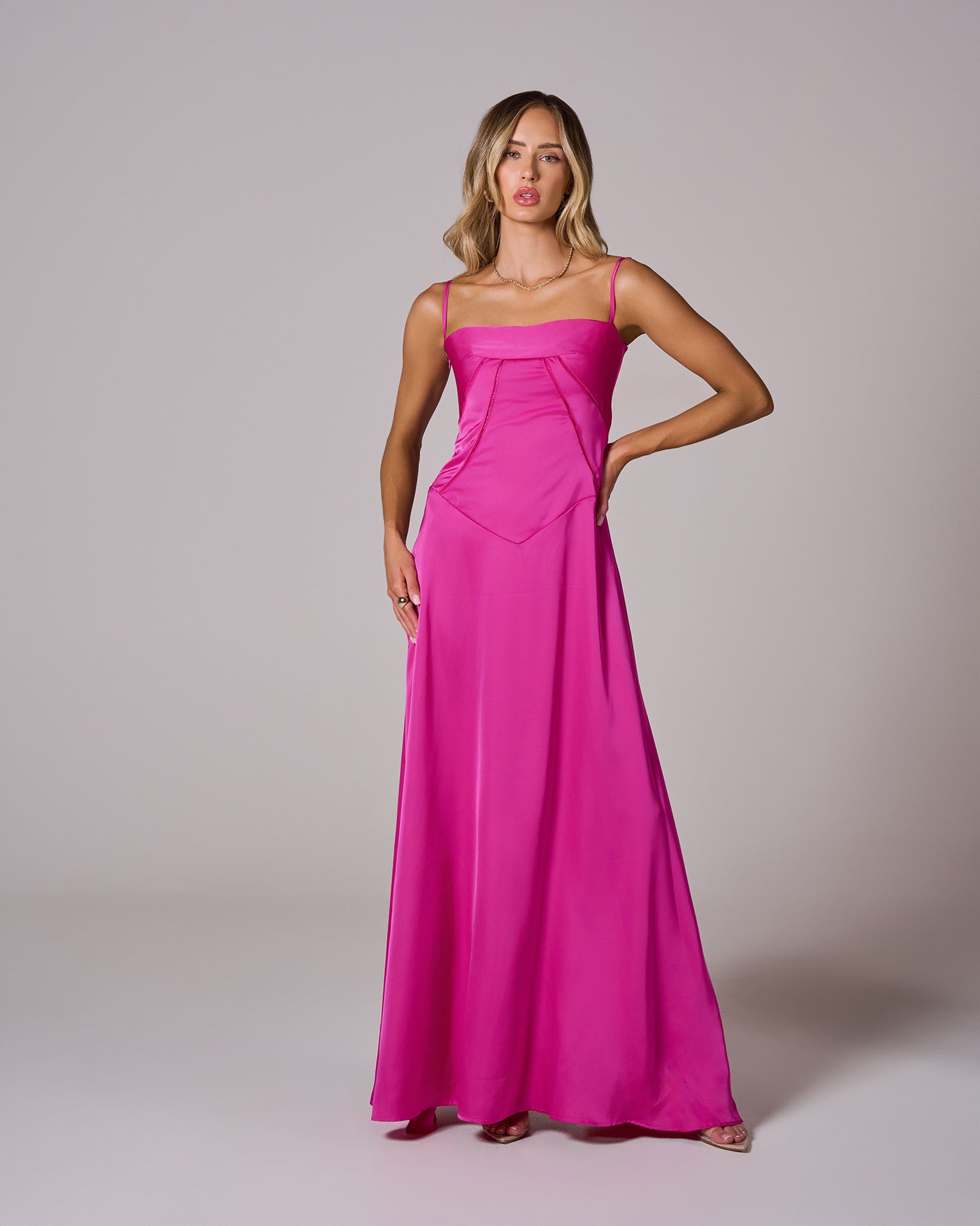 LACE UP MAXI DRESS FOR WEDDING GUEST