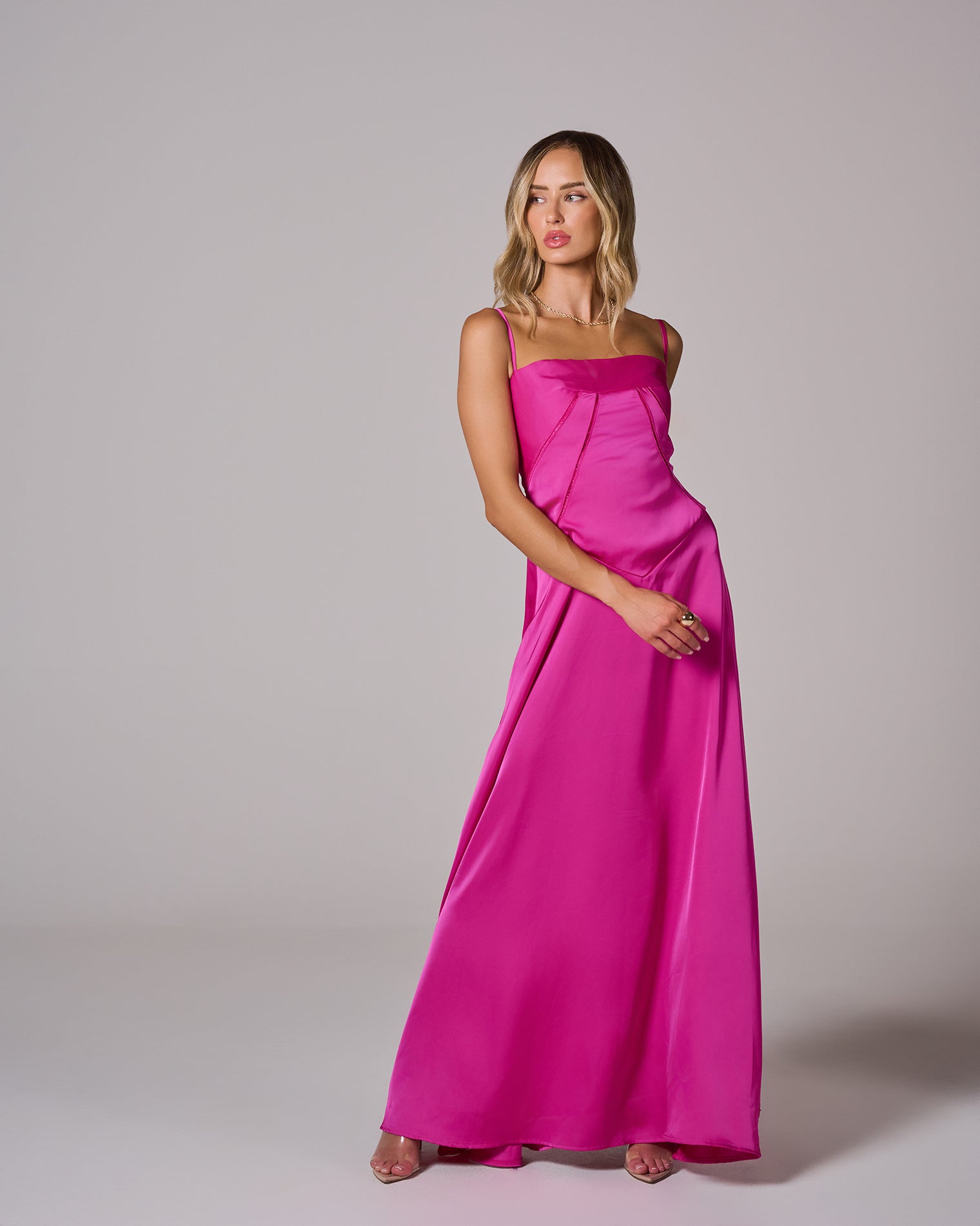 LACE UP MAXI DRESS FOR WEDDING GUEST