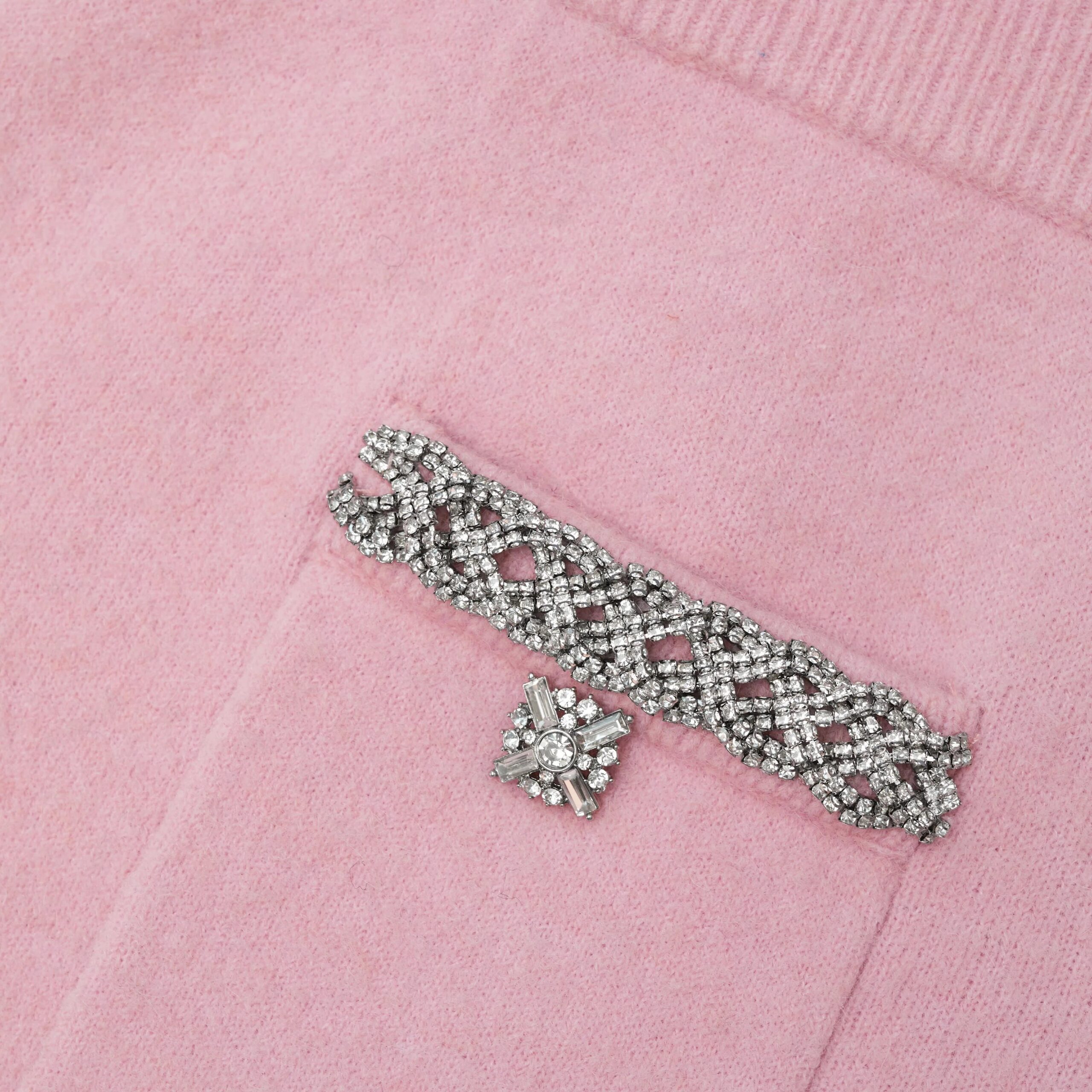 PINK EMBELLISHED MATCHING JACKET SKIRT SET