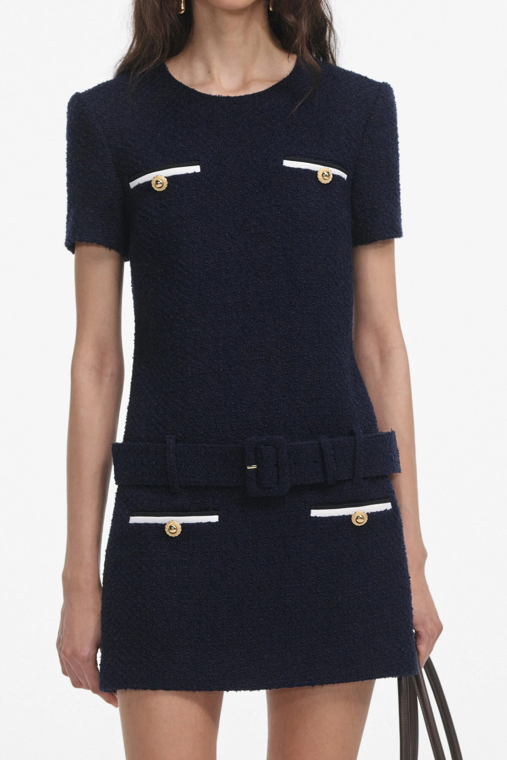 APPHIA TWEED SET BLAZER & PANTS NAVY