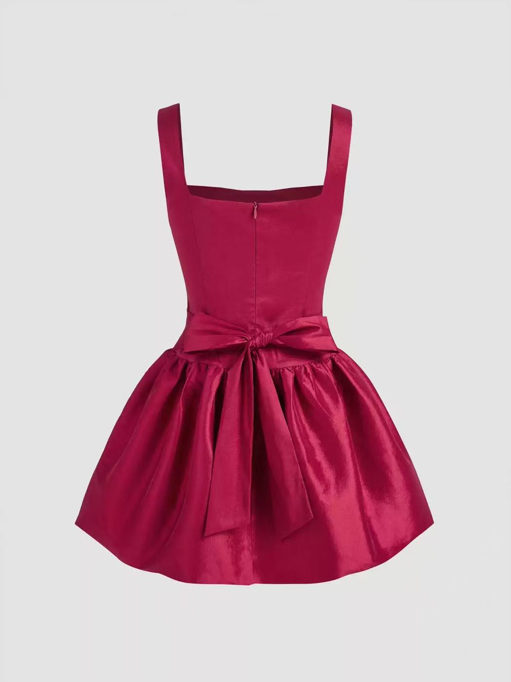 RED SLEEVELESS CAMI MINI DRESS FOR PARTY
