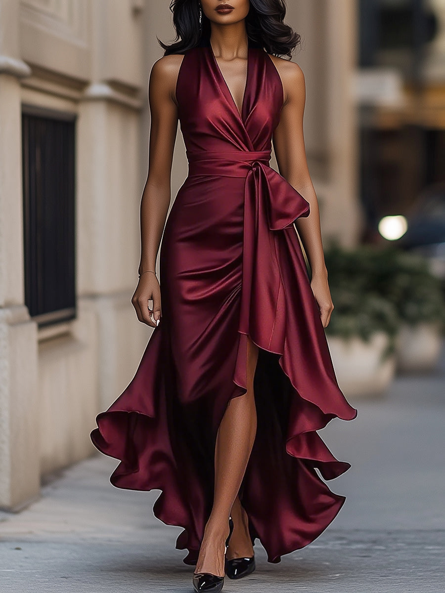 1-1_4496897b-f26e-44e4-bbd2-5afec6cdf8b5 MIDNIGHT SATIN HALTER RUFFLE GOWN – FORMAL EVENING