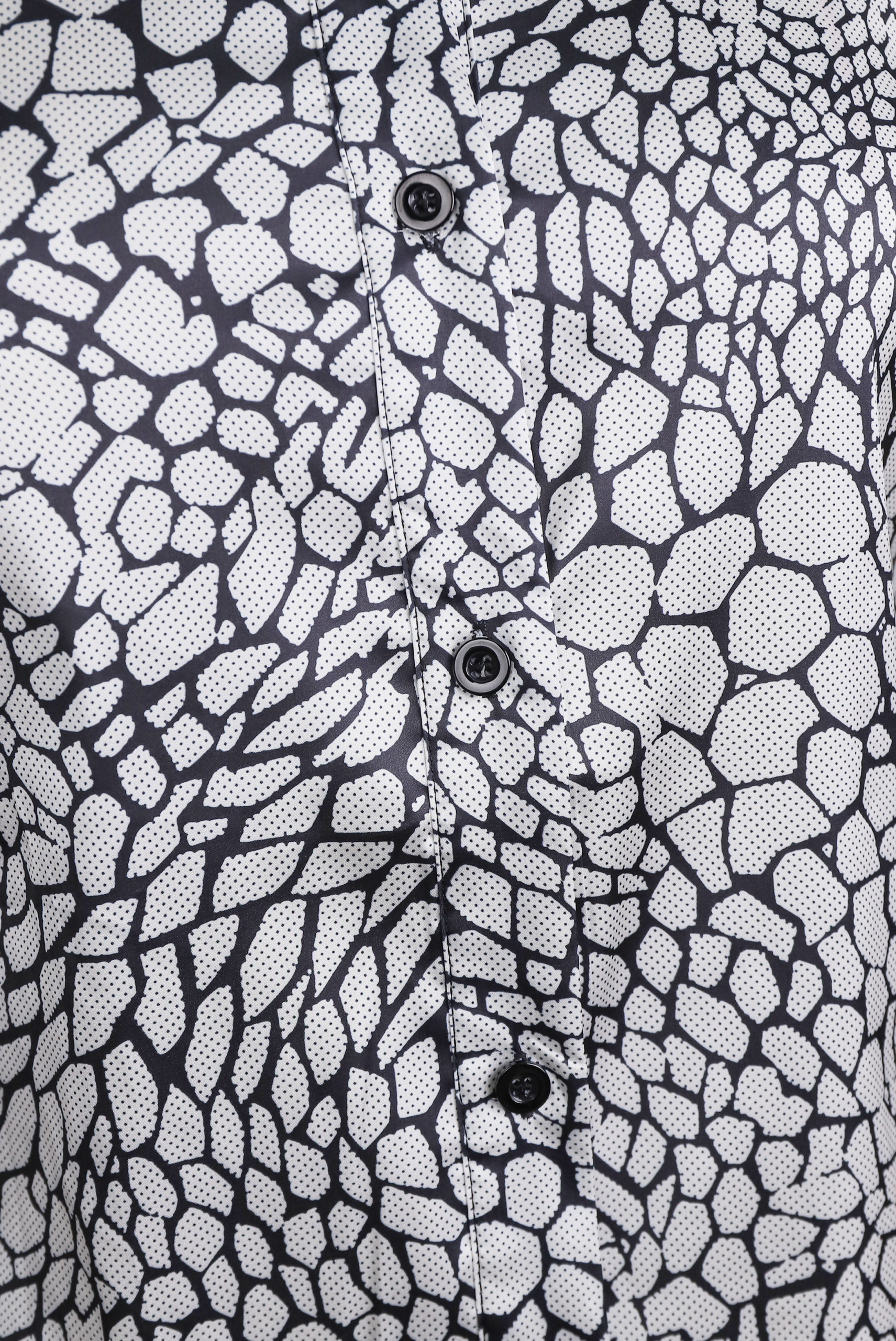 MODERN SATIN SNAKE PRINT BLOUSE, ELEGANT OFFICE WEAR