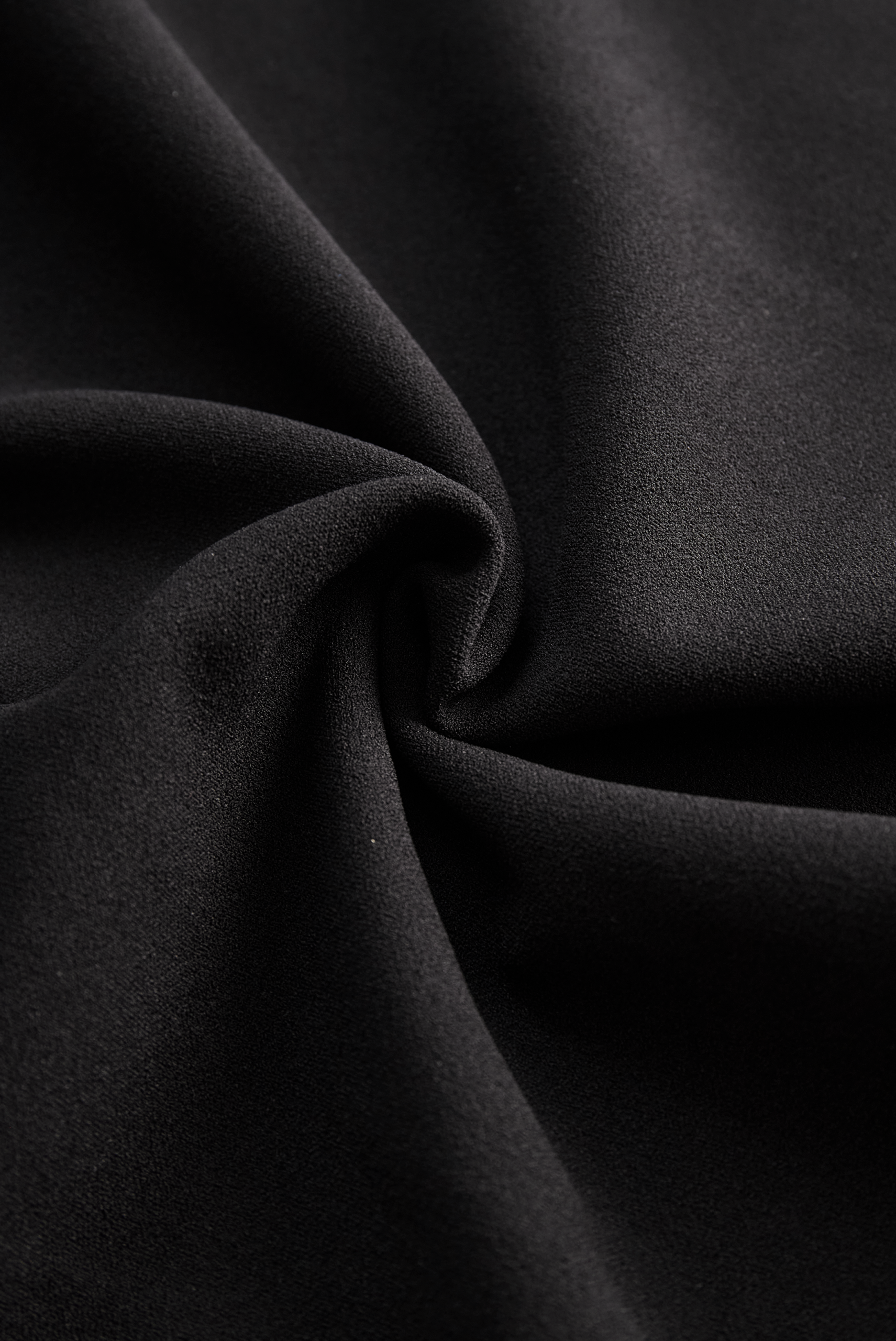 REFINED BLACK BELTED SHEATH DRESS, MANDARIN COLLAR