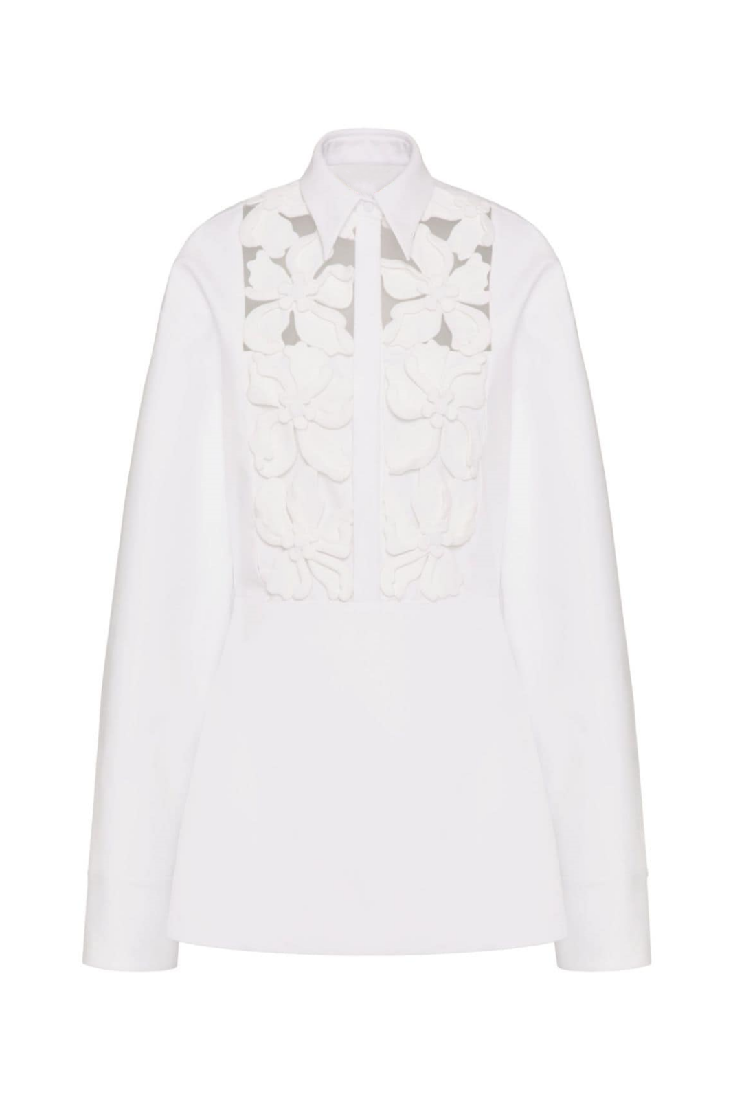 FLORAL CUTOUT SHIRTDRESS, LONG SLEEVE, WEDDING GUEST