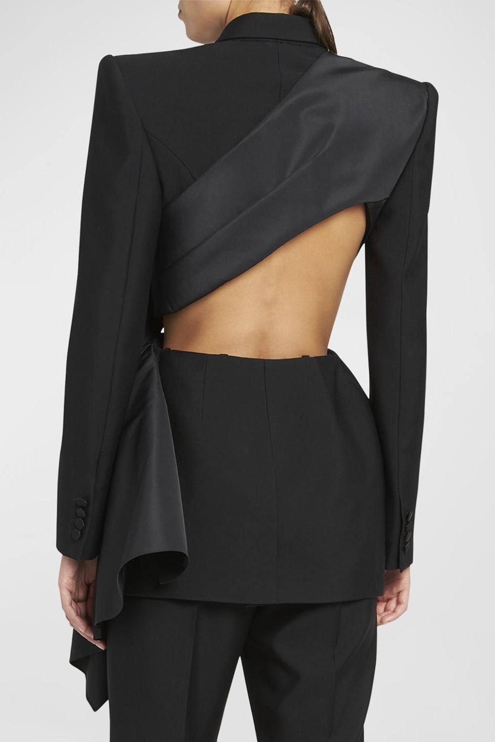 LAYLAS CUT-OUT BOW BLAZER, OFFICE PARTY
