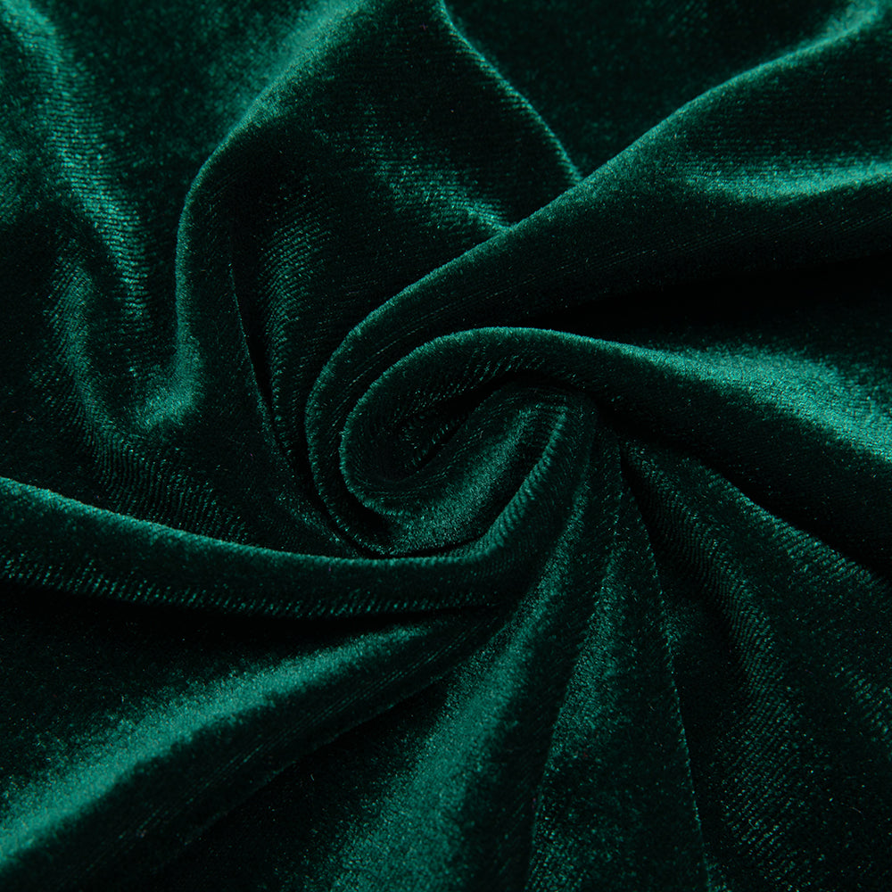 LONG SLEEVE VELVET BUSTIER MAXI DRESS FOR EVENING