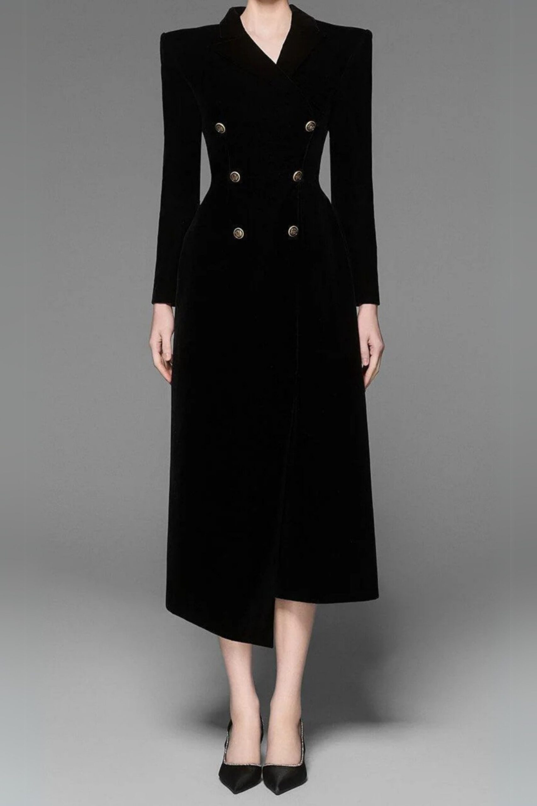 105_8fd659e3-6213-49c9-8760-6d6aaf755678 CALORIA ASYMMETRIC VELVET MIDI DRESS FOR EVENTS