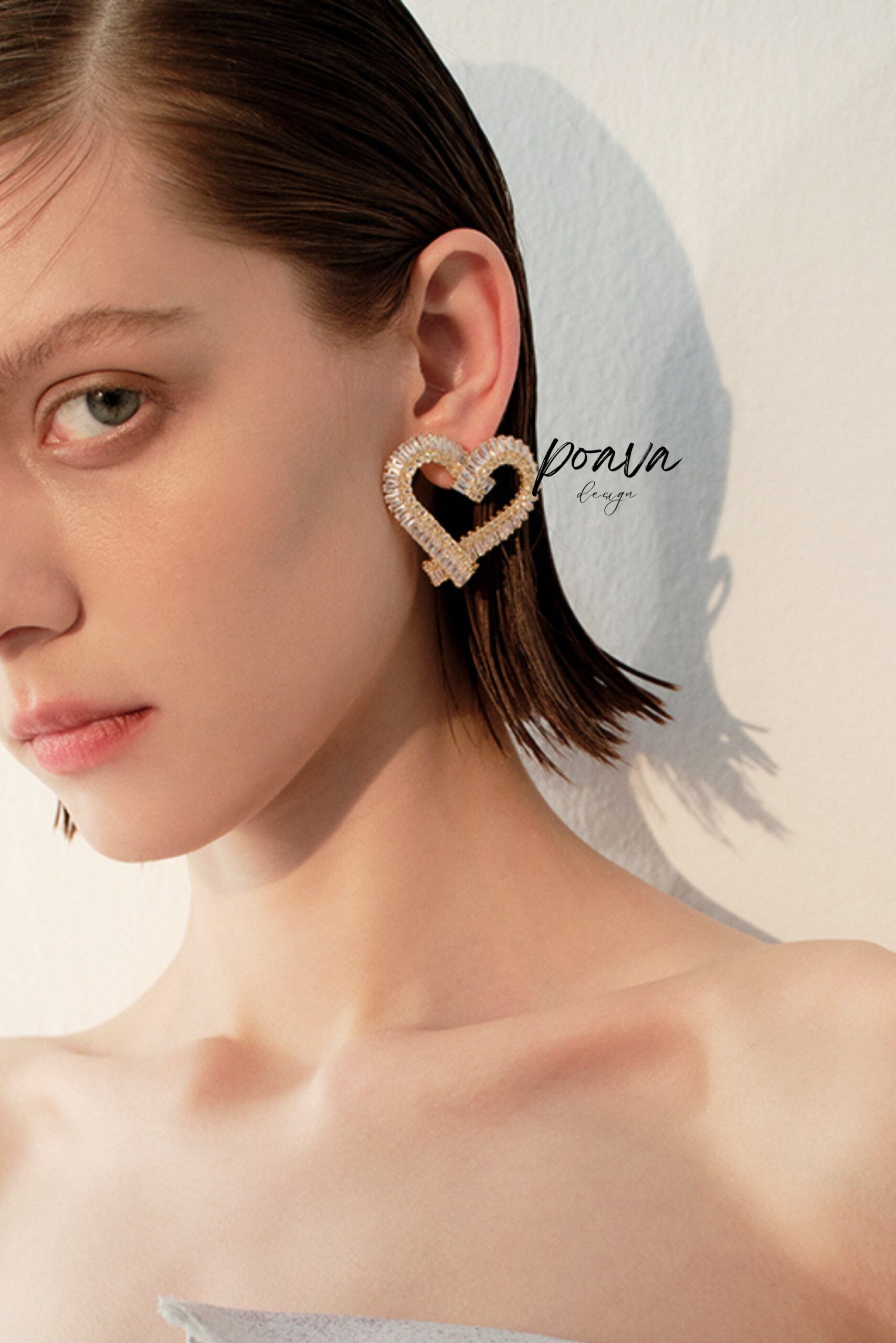 GLOD CRYSTAL DROP EARRINGS FOR WEDDING PARTY