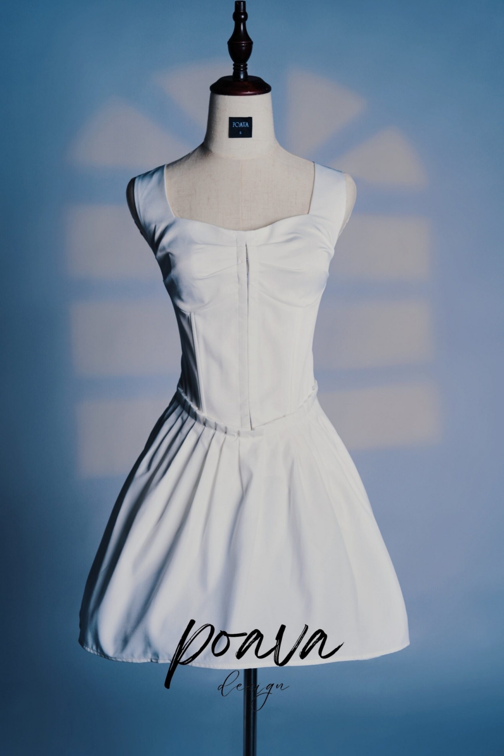 WHITE PLEATED MINI DRESS FOR PARTY