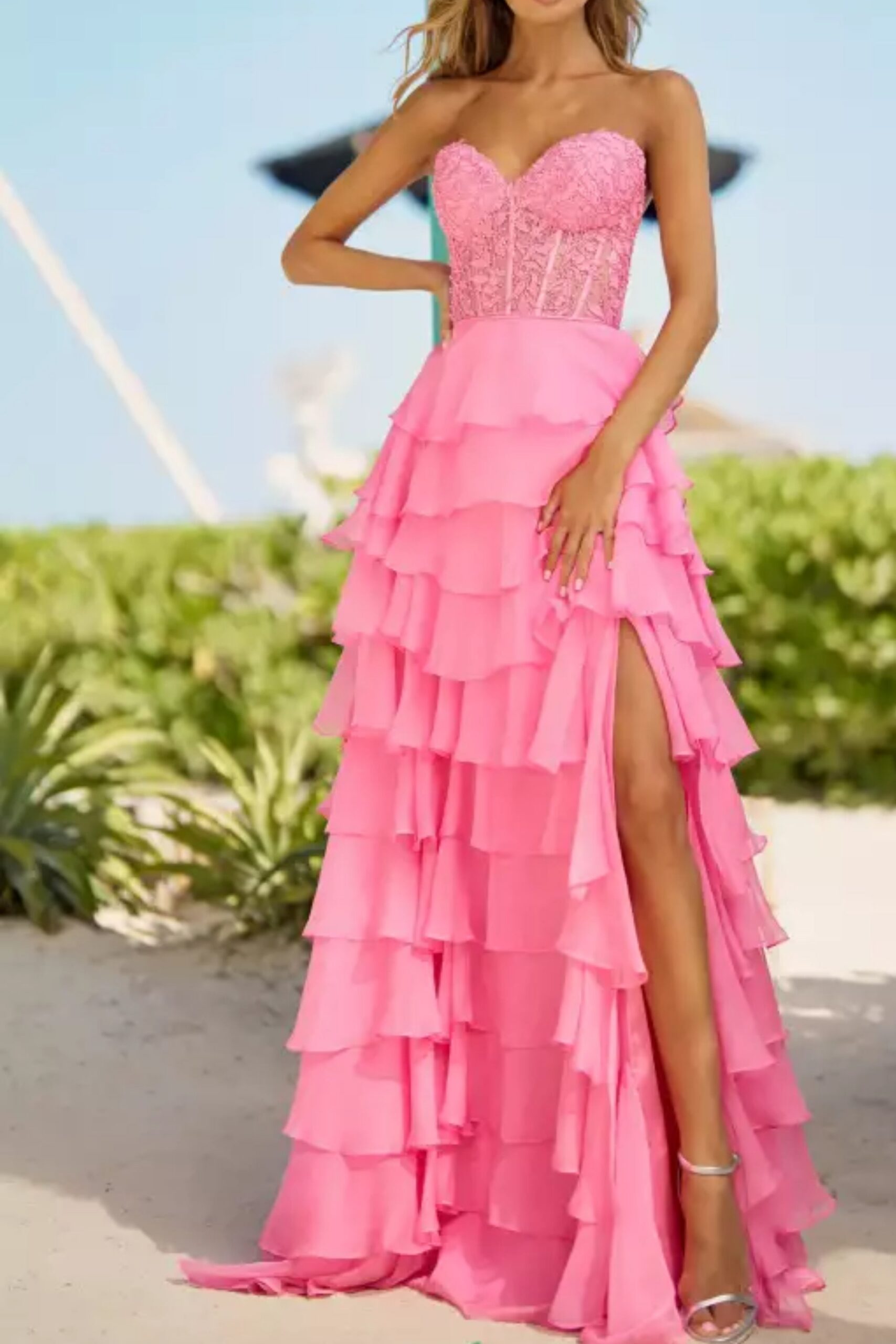 10_b104f065-c1e0-4e05-a0e7-4a2b6f4e50c1 CHIFFON STRAPLESS HIGH SPLIT MAXI DRESS FOR EVENING