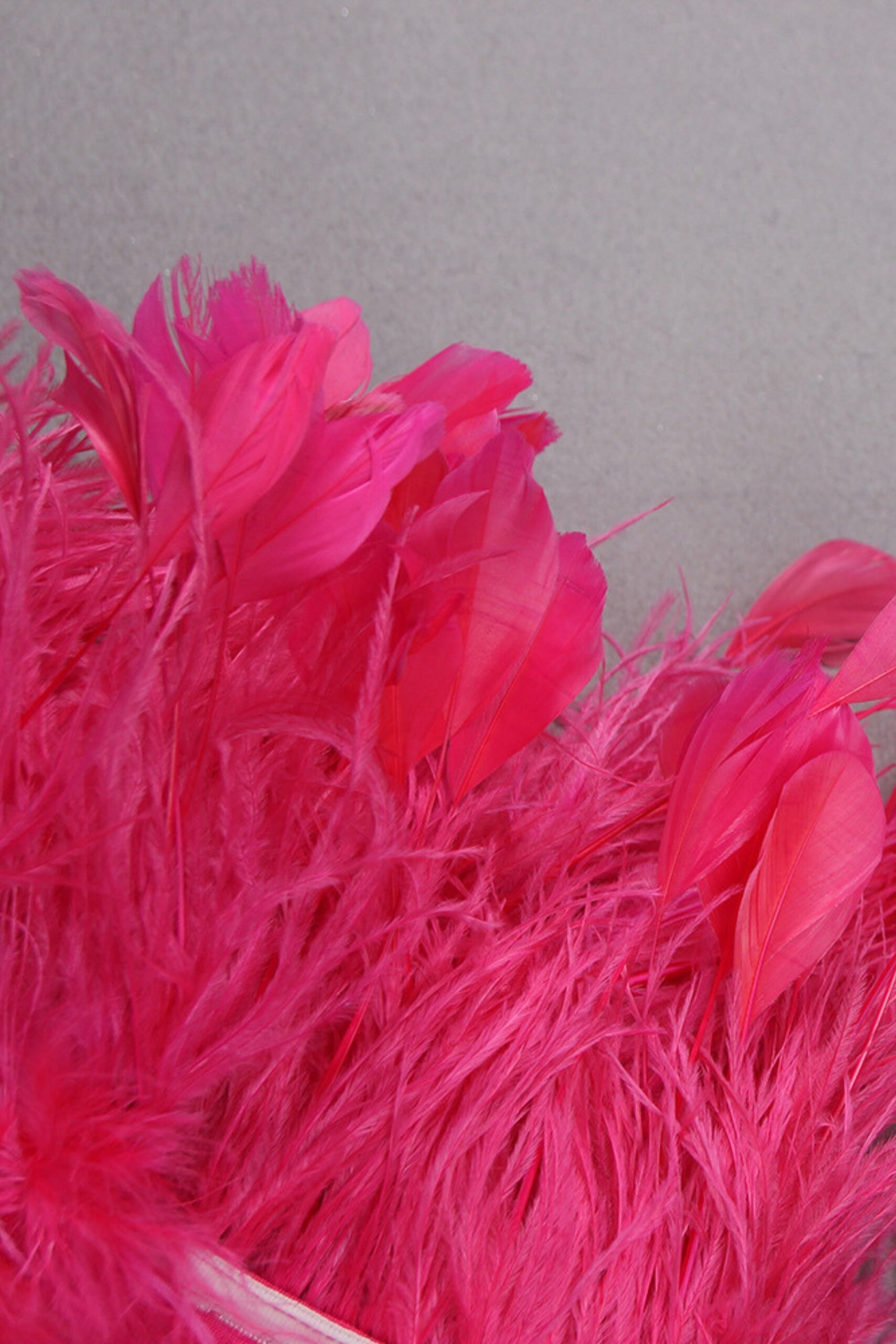 FEATHER BACKLESS MIDI DRESS PINK PARTY