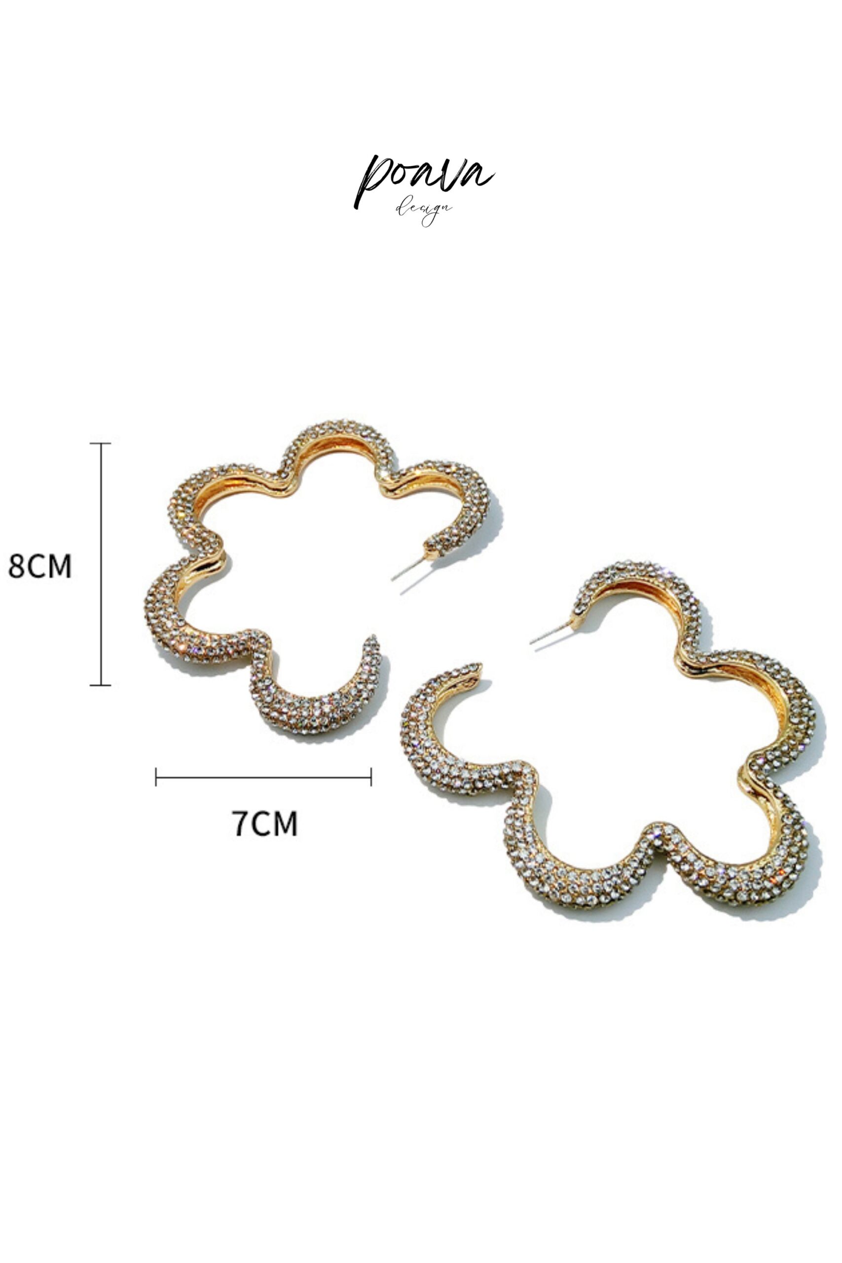 CRYSTAL FLOWER DROP EARRINGS FOR WEDDING