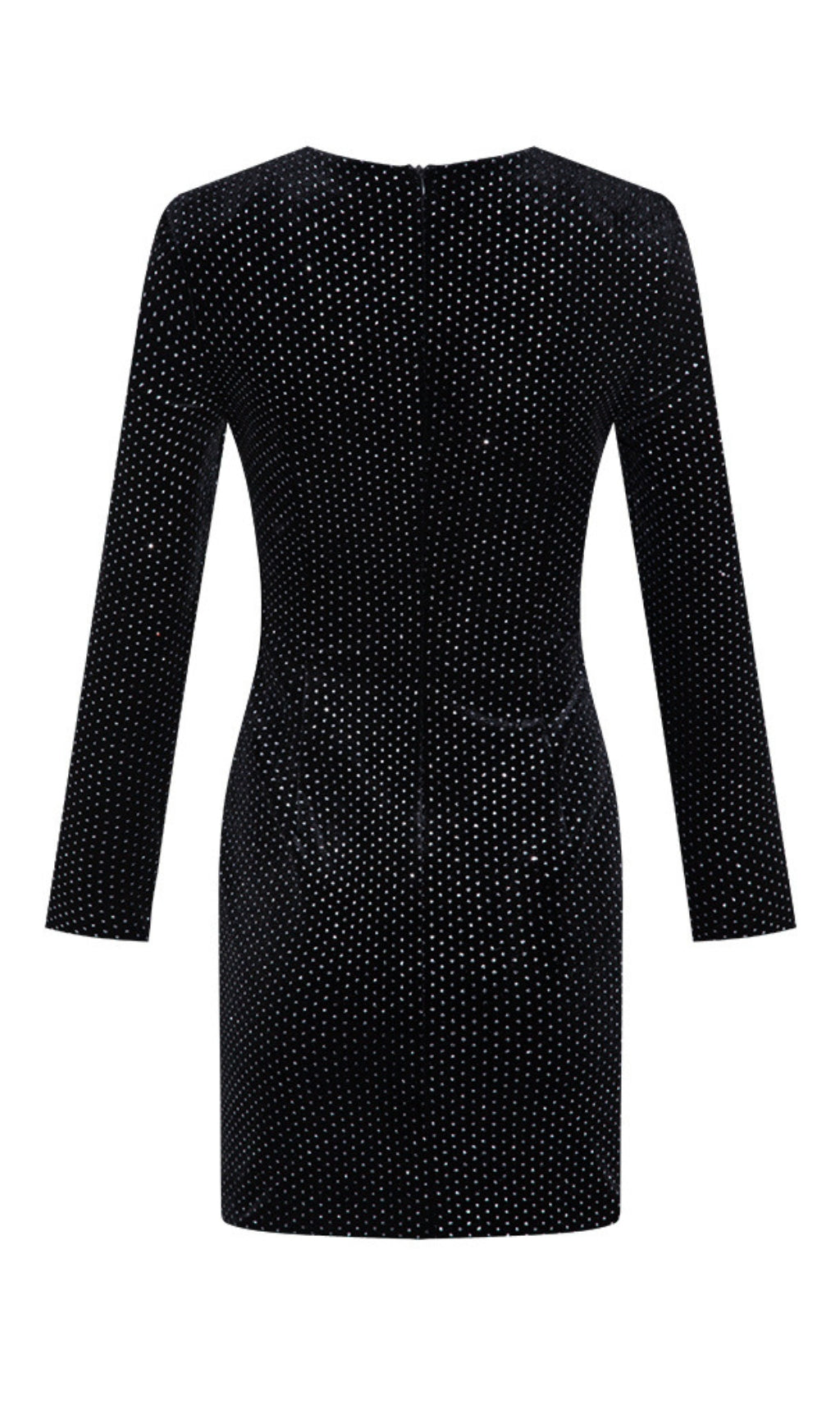 BLACK BOW MINI DRESS, LONG SLEEVE, PARTY