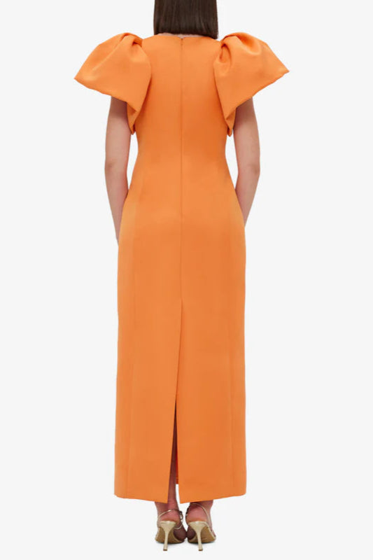 EDWINA EMBELLISHED MAXI DRESS IN TANGERINE