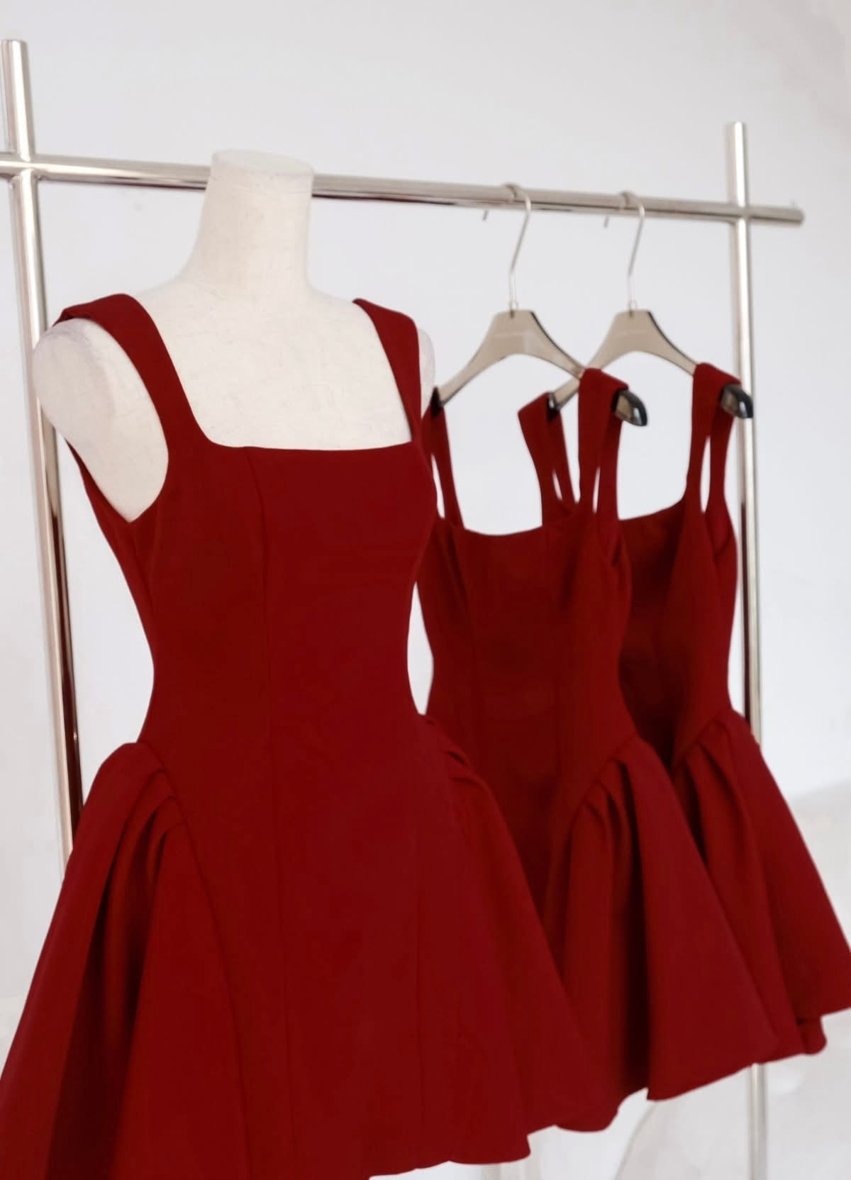 ANGELIE MINI DRESS FOR PARTY, A-LINE SILHOUETTE