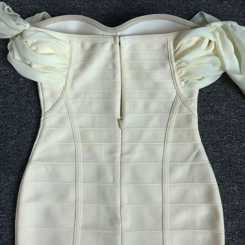 STRAPLESS BANDAGE MINI DRESS FOR PARTY NIGHT