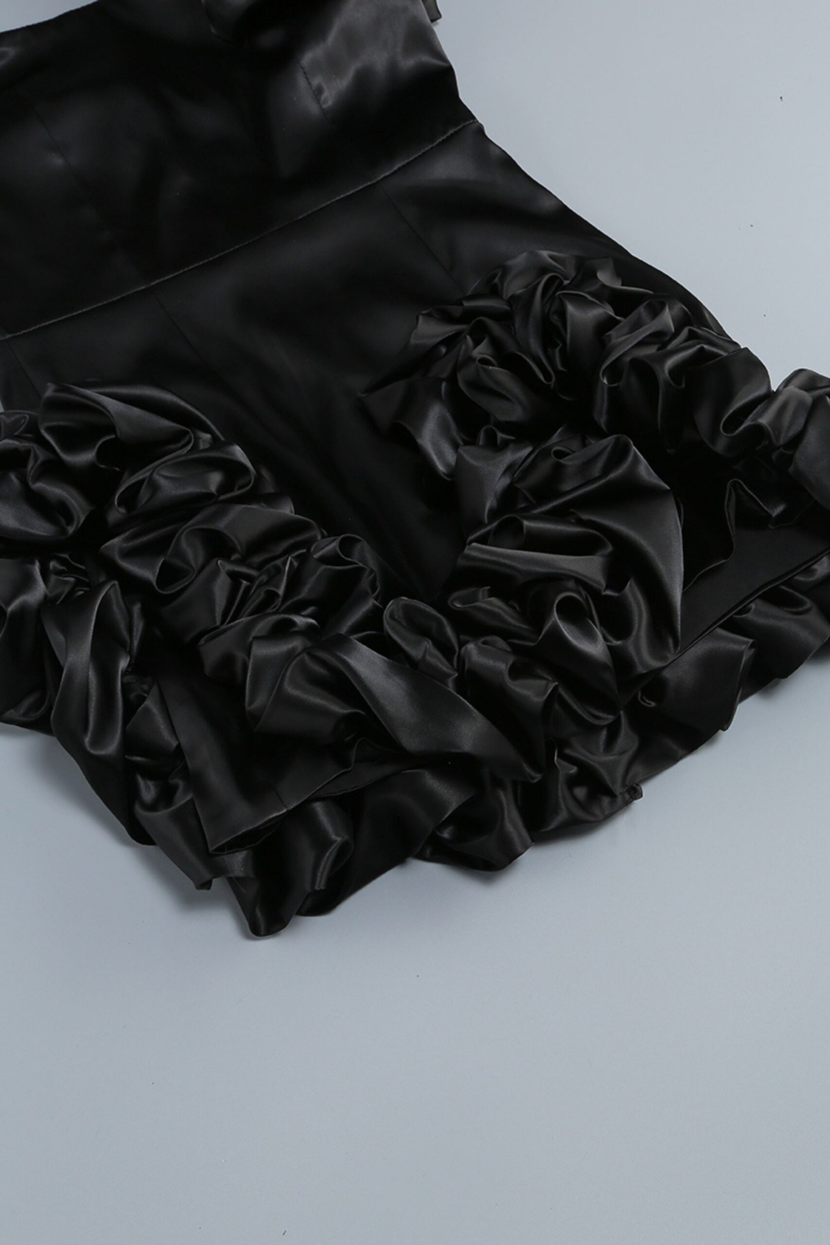ONE SHOULDER BLACK MINI DRESS FOR PARTY