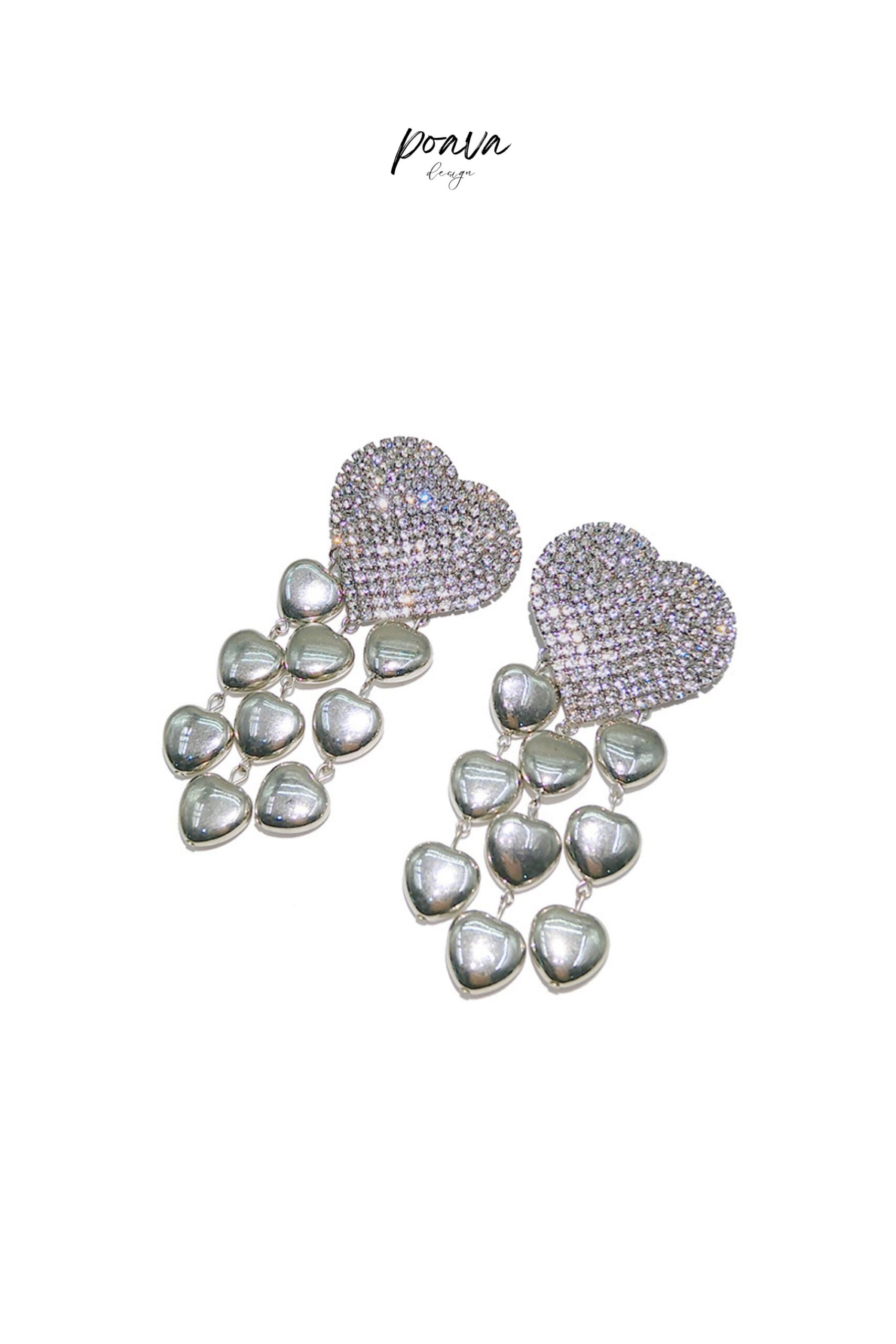 CRYSTAL DROP EARRINGS FOR EVENING PARTY GLAM