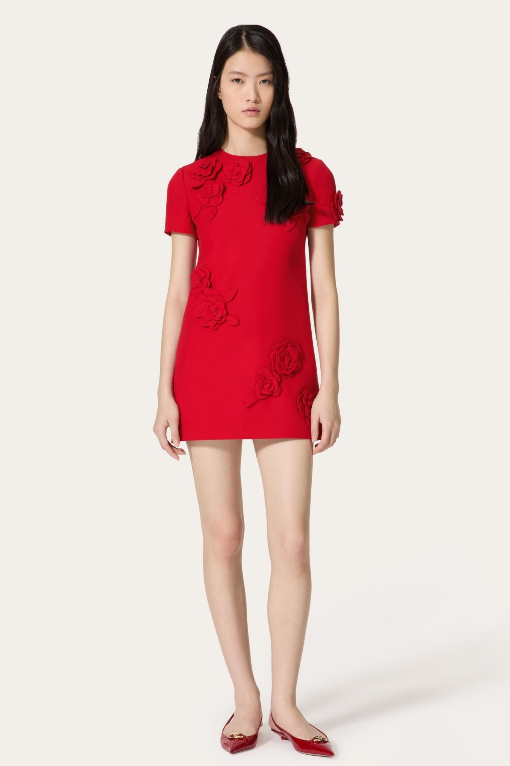 11_db507d6e-df94-4ca8-ba96-0b1810d88bf6 SELENA RED EMBROIDERED CREPE MINI COCKTAIL DRESS