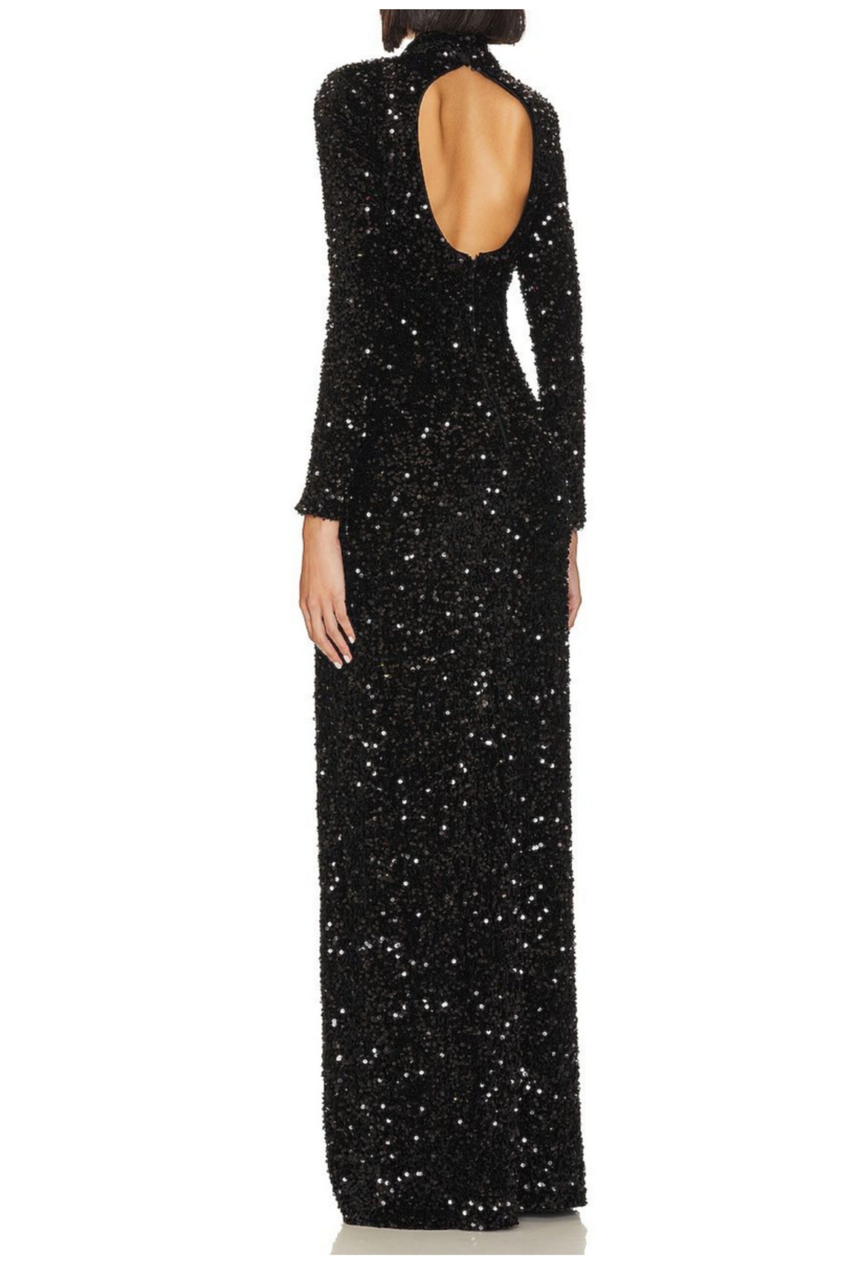 SEQUIN SLIT MAXI DRESS FOR PARTY NIGHTS