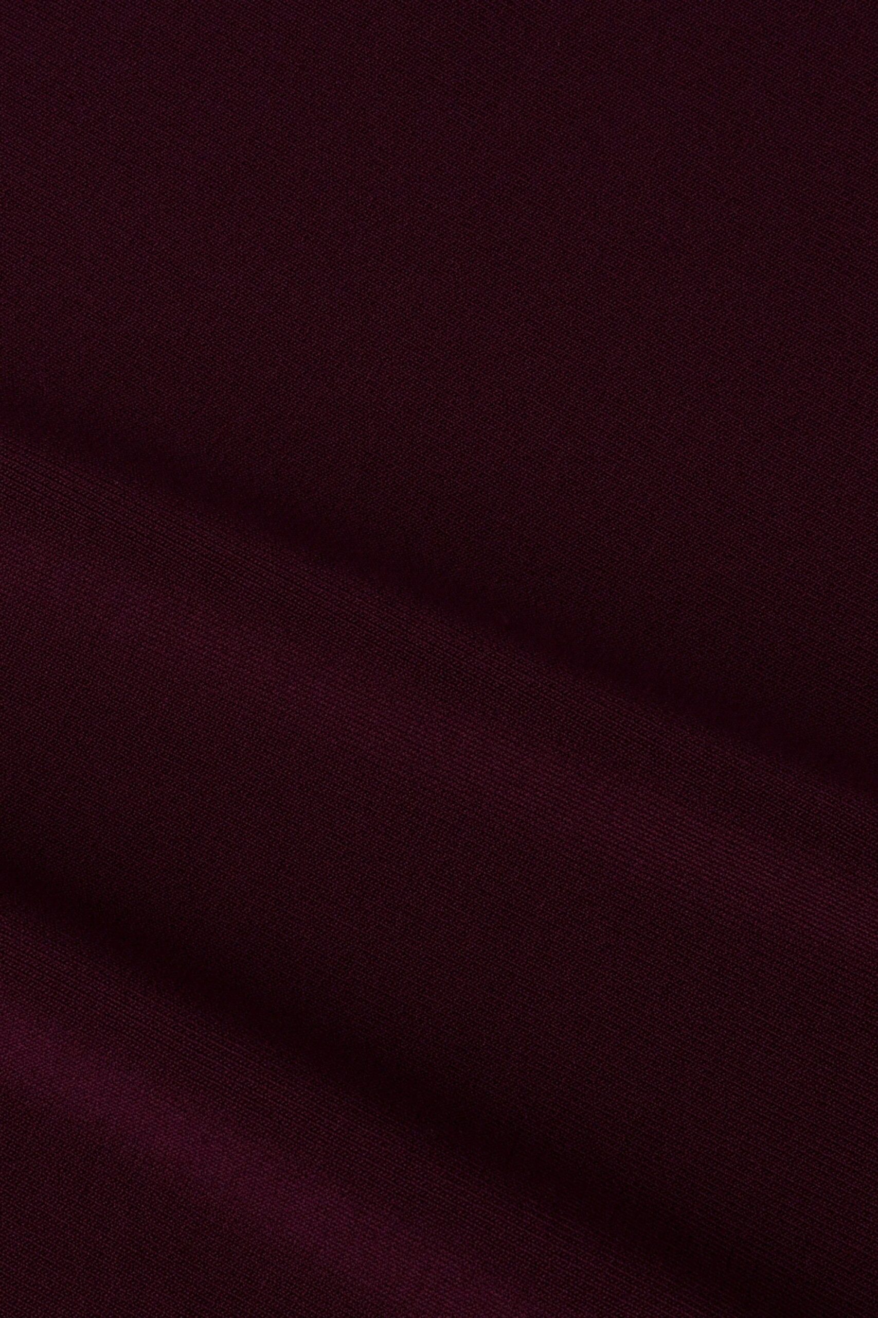 WRAP FRONT MERLOT MAXI DRESS FOR WEDDING