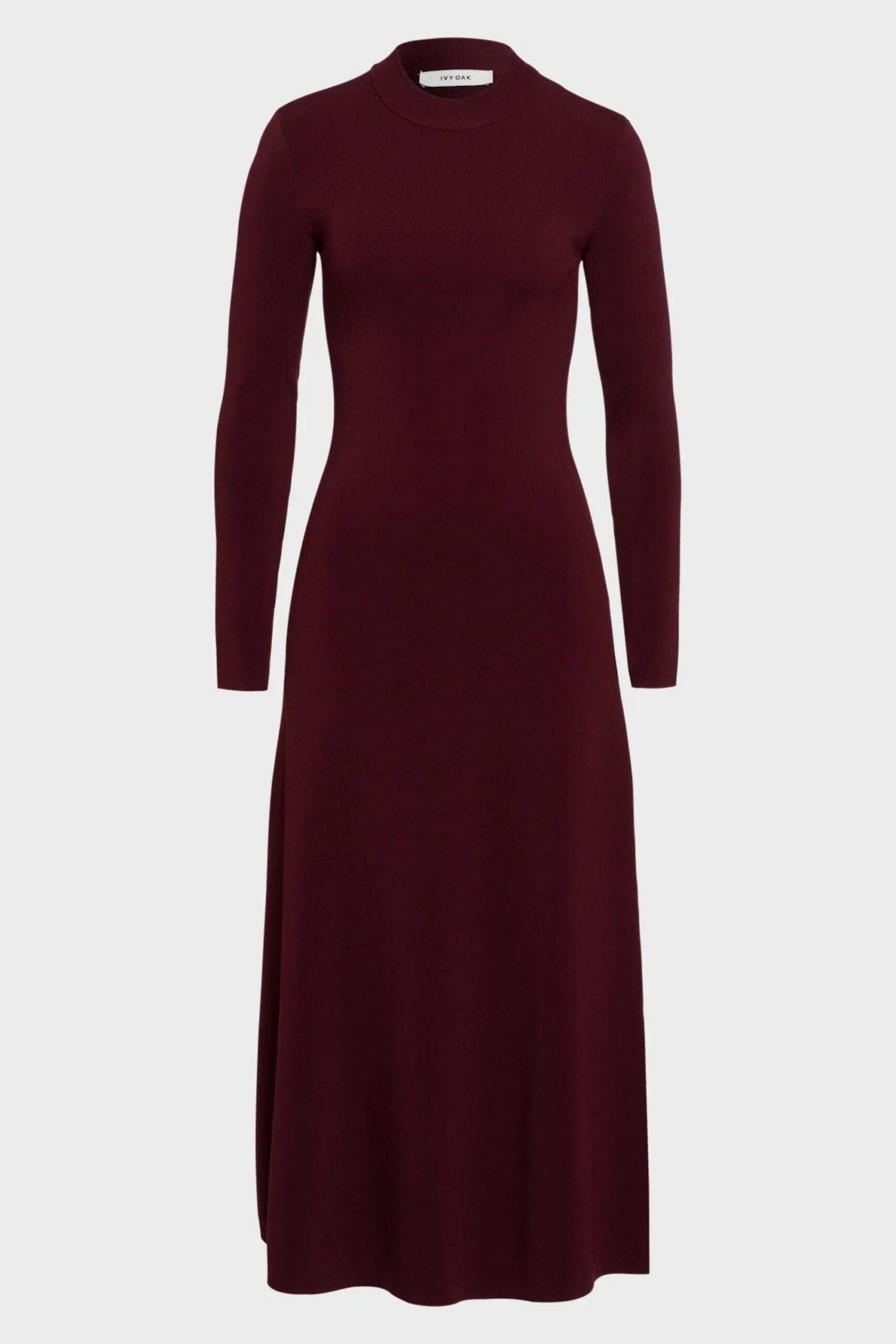 WRAP FRONT MERLOT MAXI DRESS FOR WEDDING