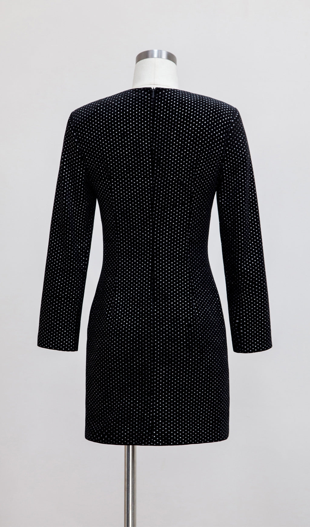 BLACK BOW MINI DRESS, LONG SLEEVE, PARTY