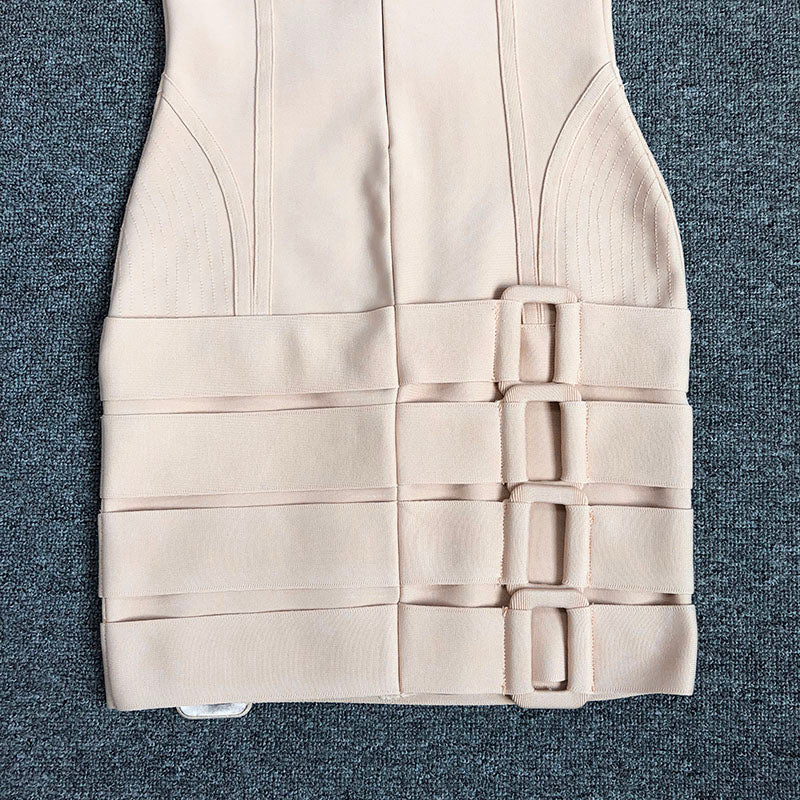 TUBE LACE-UP BANDAGE MINI DRESS FOR PARTY