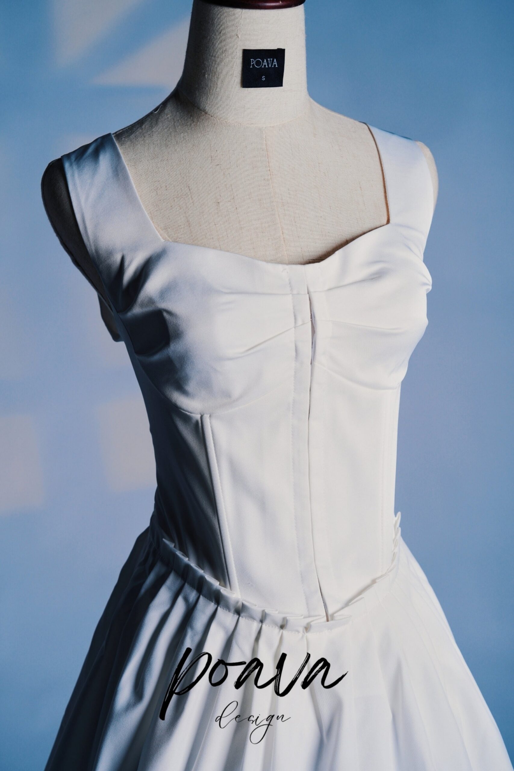 WHITE PLEATED MINI DRESS FOR PARTY