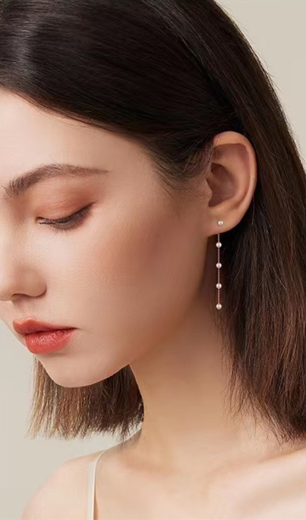 LONG PEARL TASSEL EARRINGS FOR WEDDING PARTY