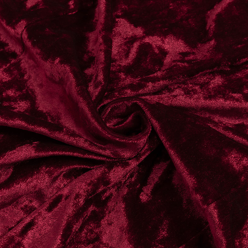 VELVET HIGH NECK HOLLOW WAIST MAXI DRESS BURGUNDY