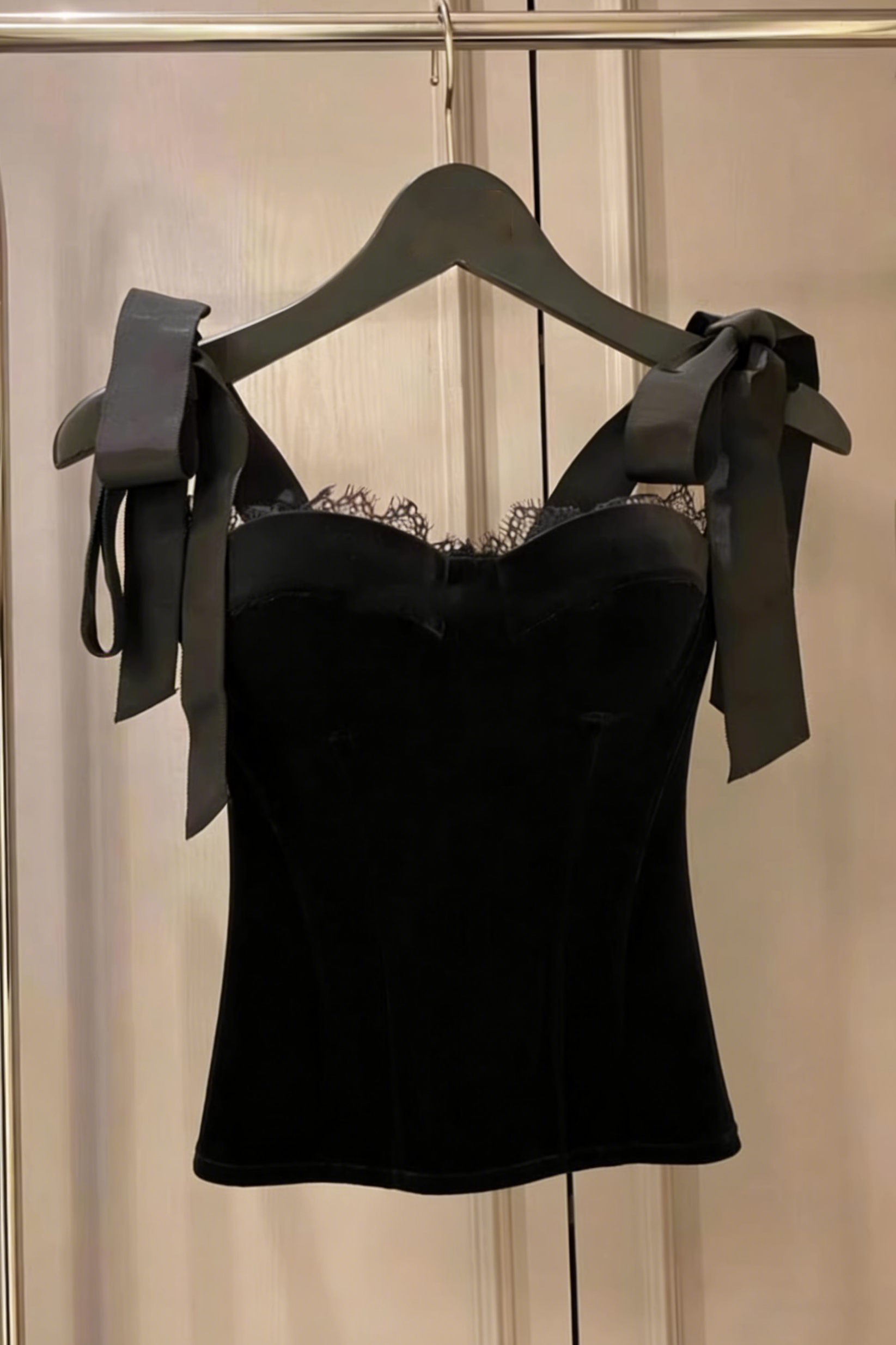 CORA BLACK VELVET BUSTIER CORSET MINI DRESS SUIT