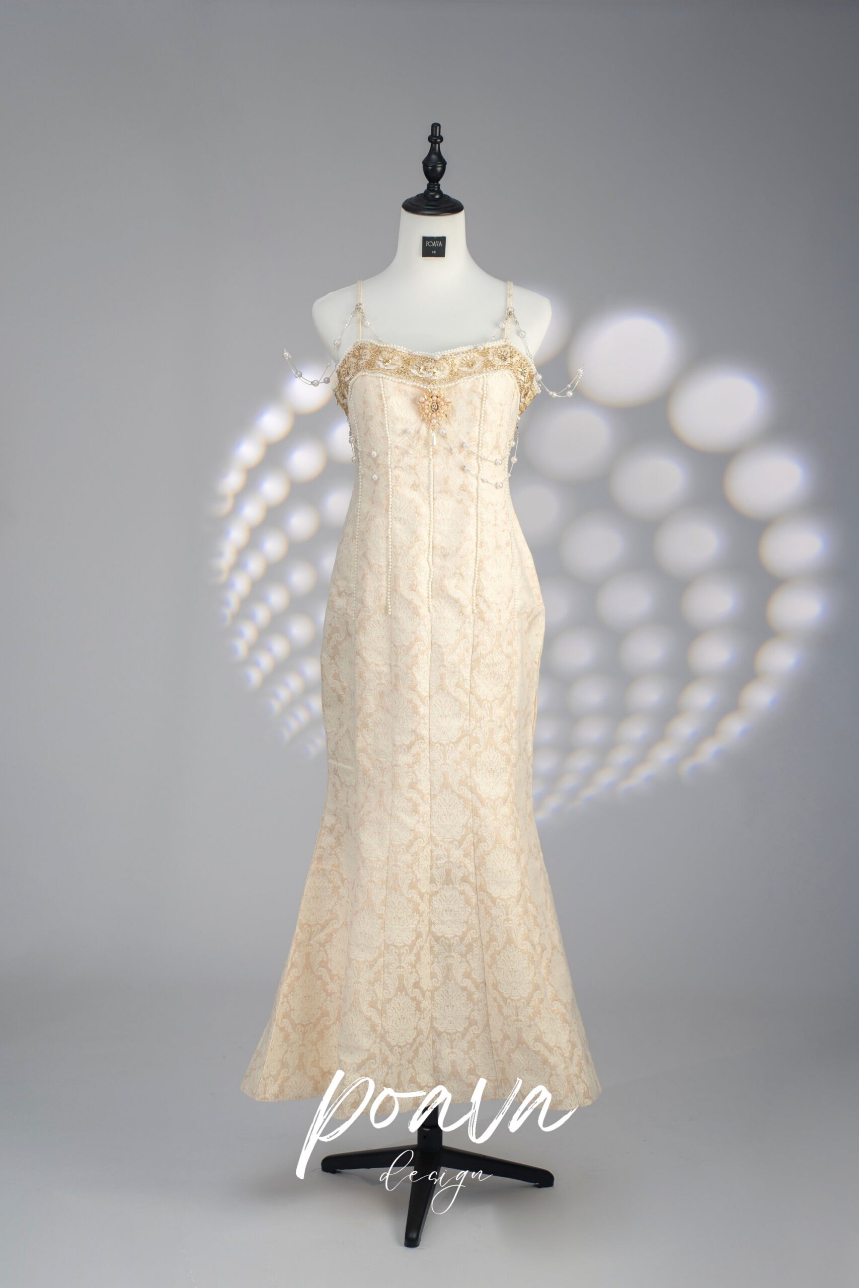 PEARL MERMAID MIDI DRESS, EVENING PARTY STYLE