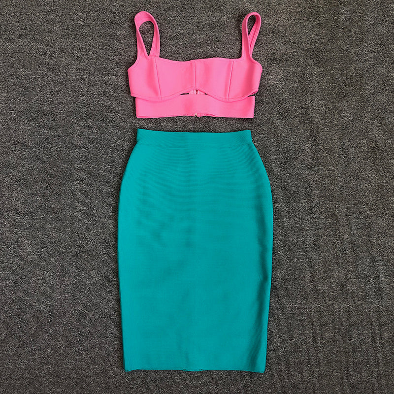 BANDAGE BODYCON DRESS SET FOR PARTY