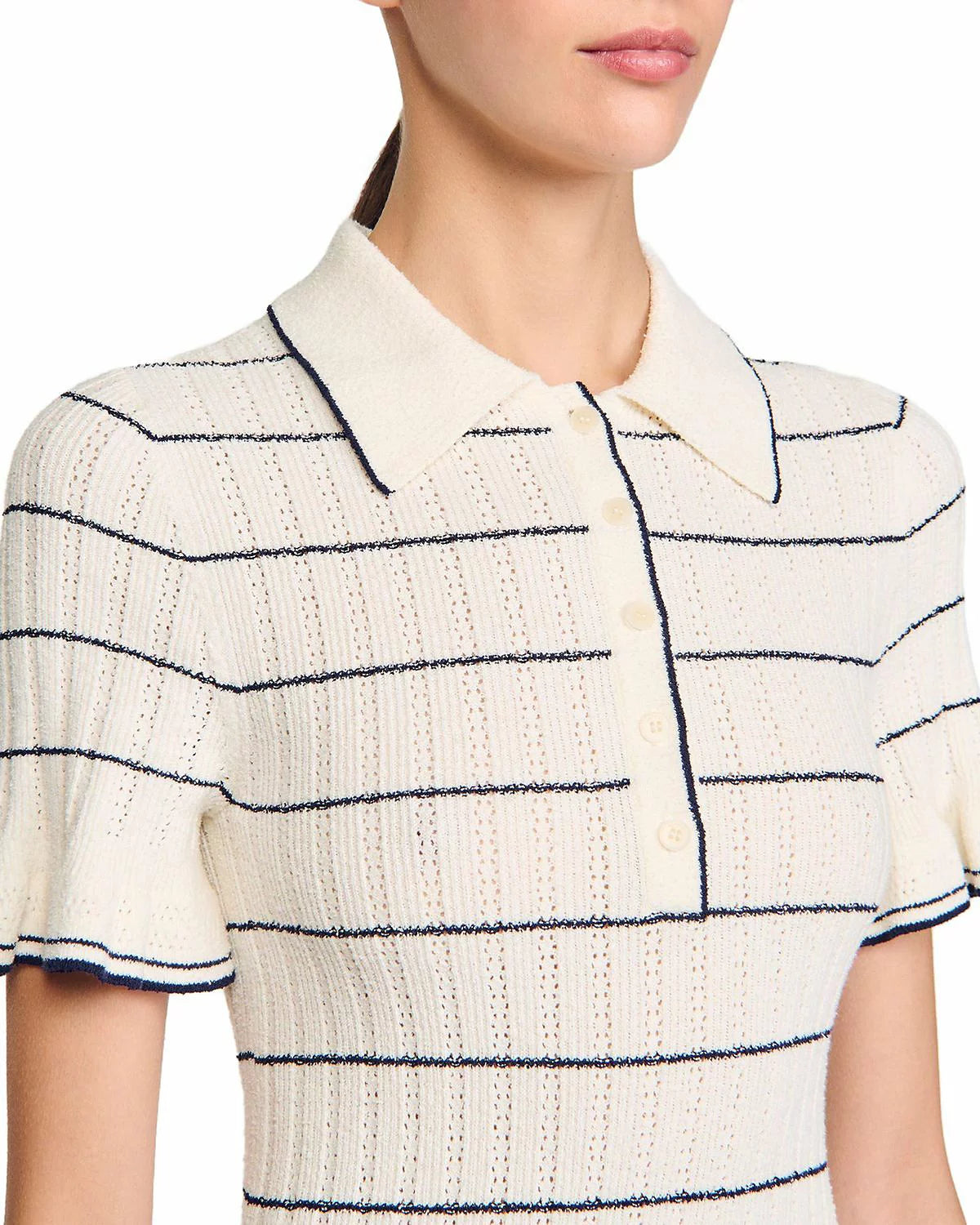 STRIPE KNIT MAXI DRESS, ECRU, CASUAL OCCASION