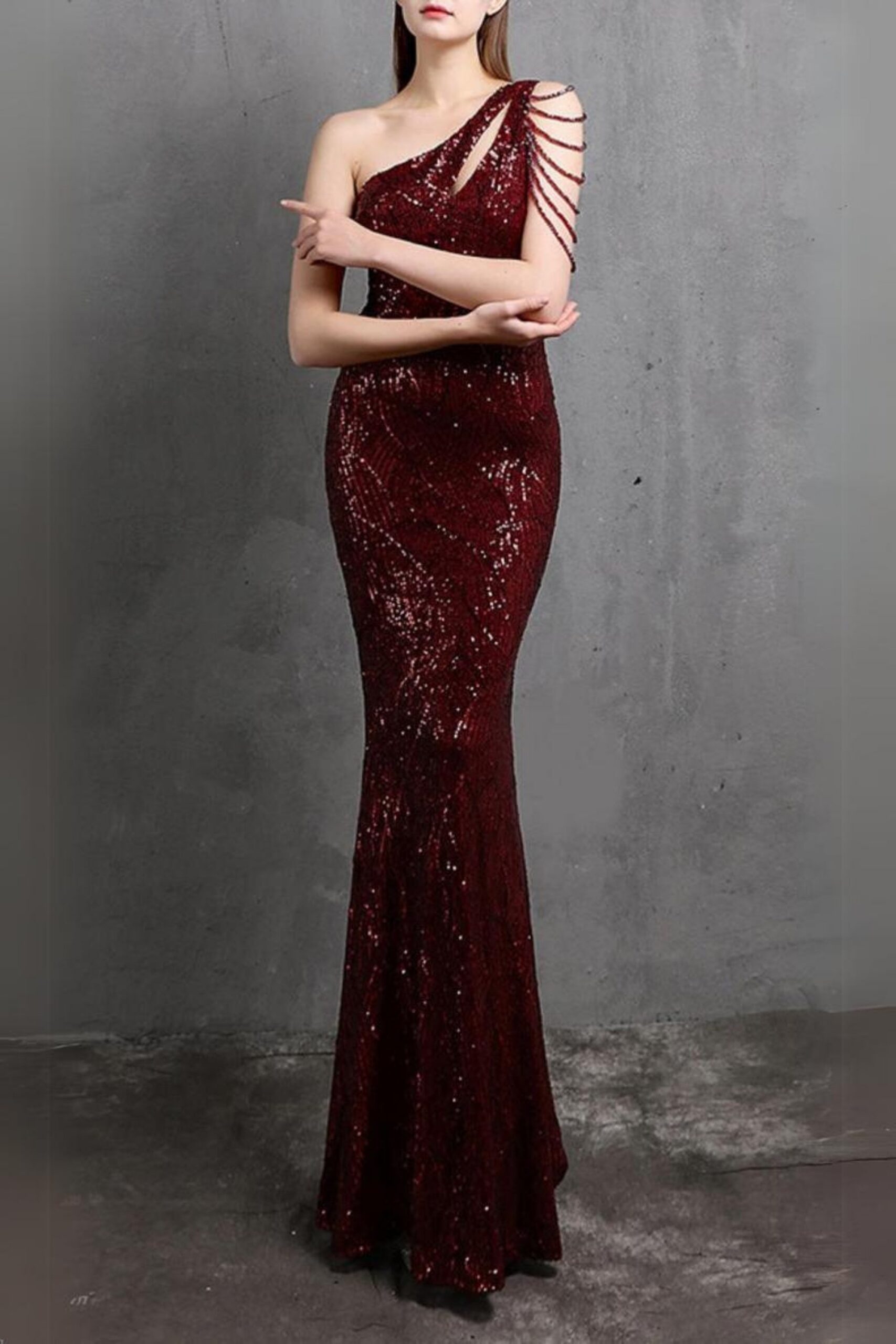 14_06845fd1-06f2-4558-9c68-cc520f64c8c8 RED SEQUIN CUTOUT MAXI DRESS, PARTY