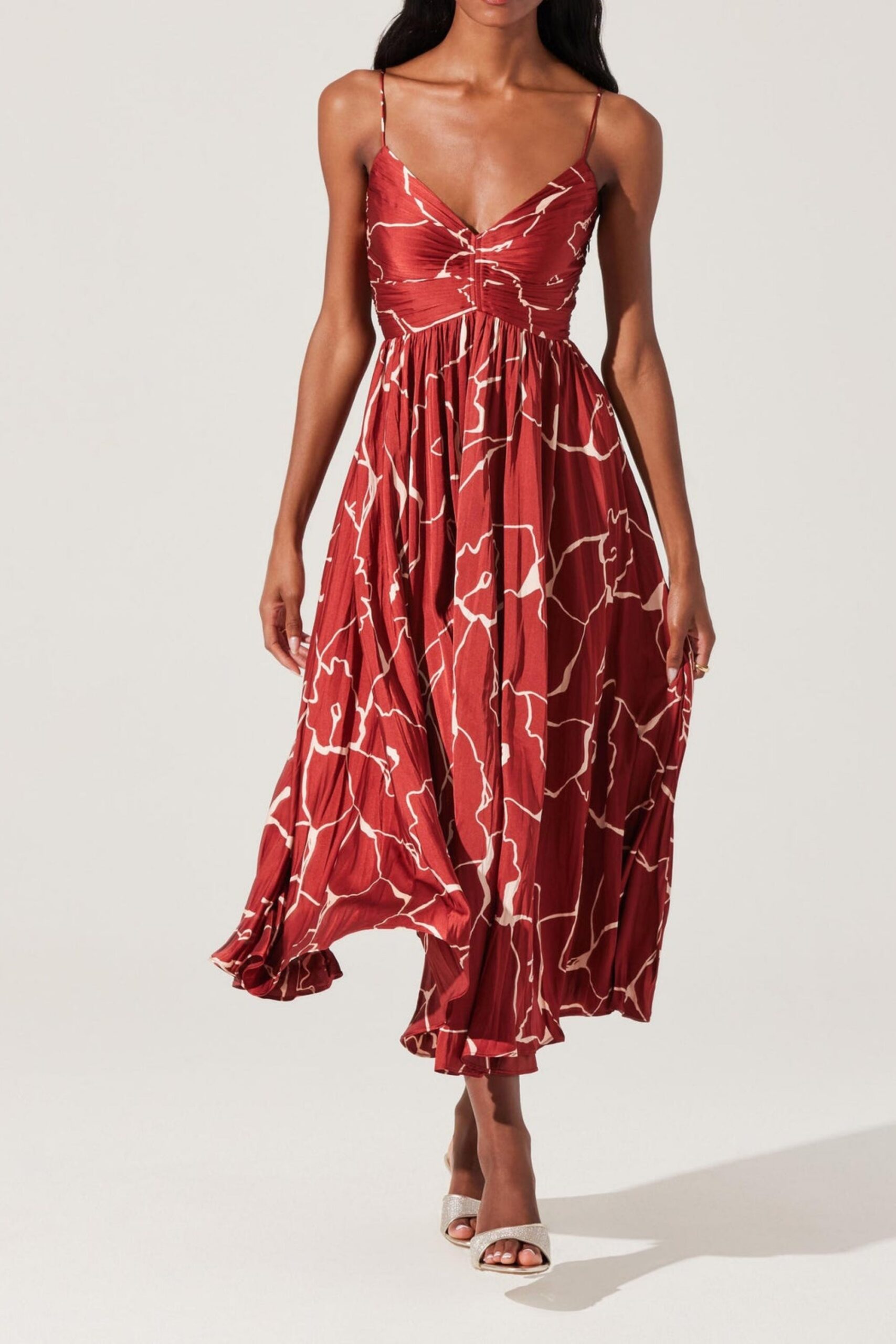 MAEVE PLEATED MIDI DRESS FOR WEDDING GUEST