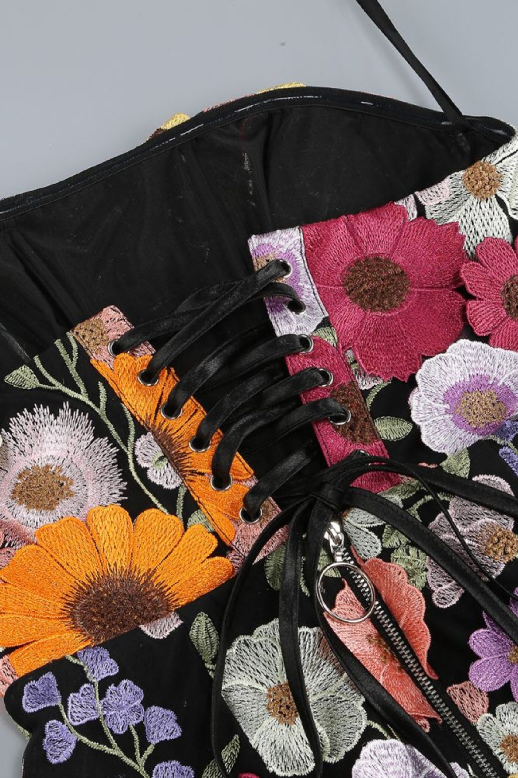 FLORAL STRAPLESS MINI DRESS FOR SUMMER PARTIES