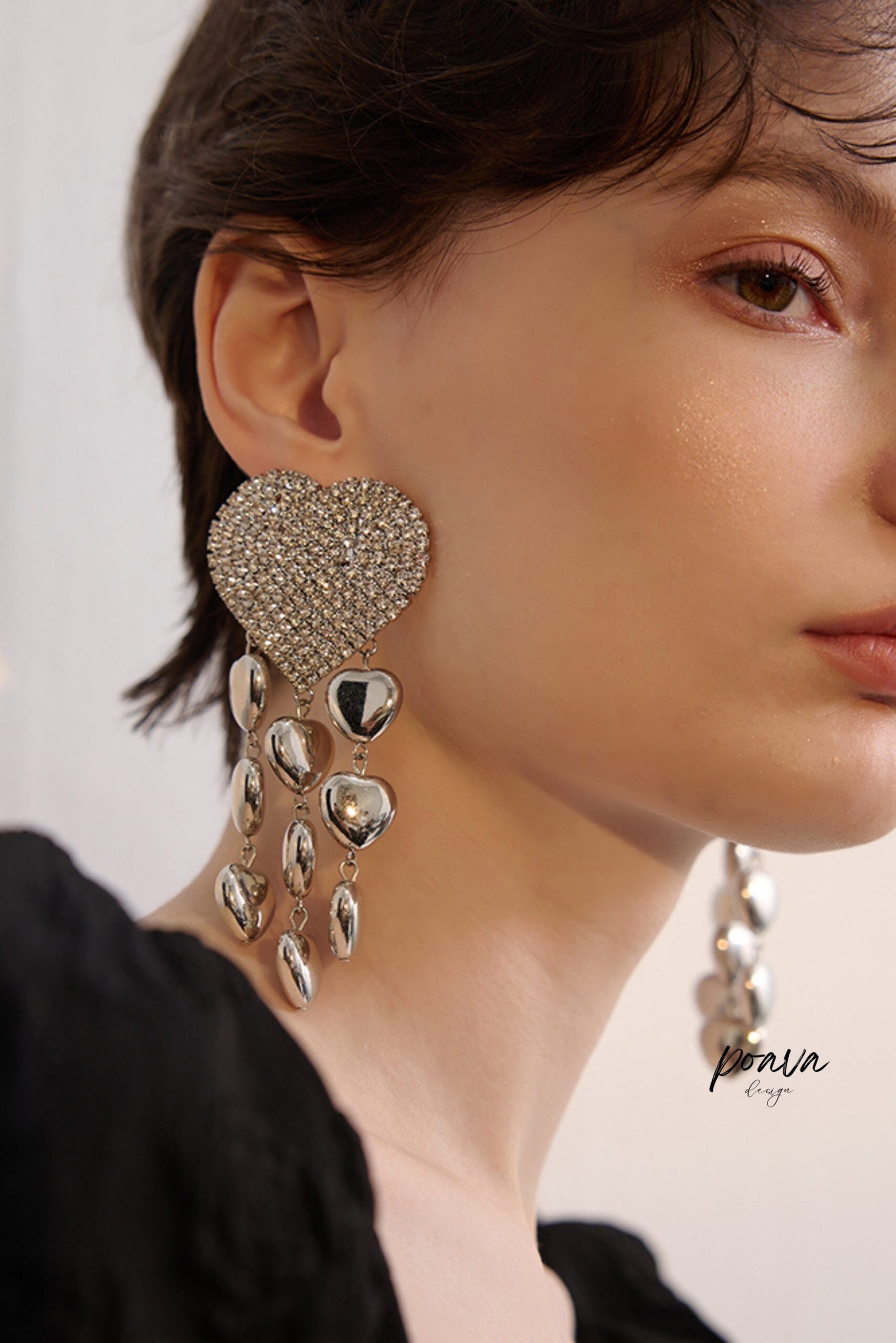 CRYSTAL DROP EARRINGS FOR EVENING PARTY GLAM